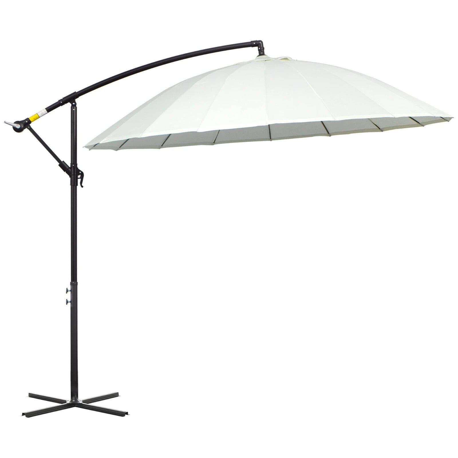 3m Cantilever Garden Umbrella with 18 Ribs Vents & Tilt for Patio or Outdoor Use - Home and Garden Furniture Shop - rustic - furniture