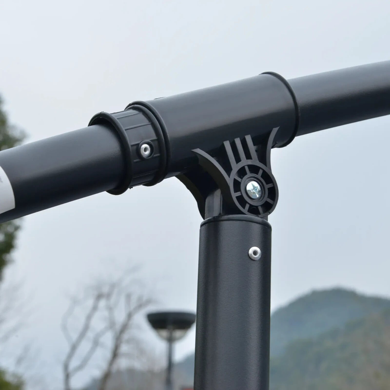 3m LED Cantilever Parasol Banana Hanging Umbrella with Solar Lights and Crank - Home and Garden Furniture Shop - rustic - furniture