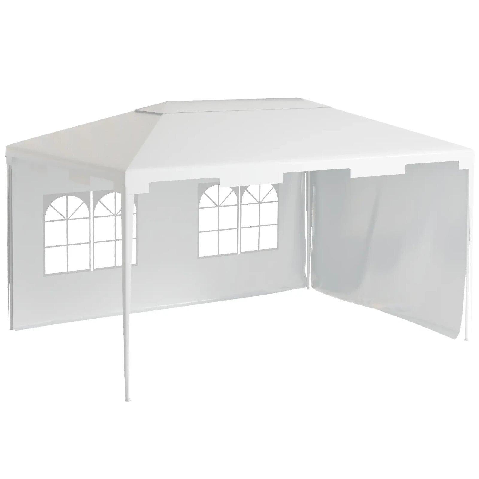 3m x 4m Outdoor Garden Gazebo Wedding Party Tent Canopy Marquee White Shelter - Home and Garden Furniture Shop - rustic - furniture