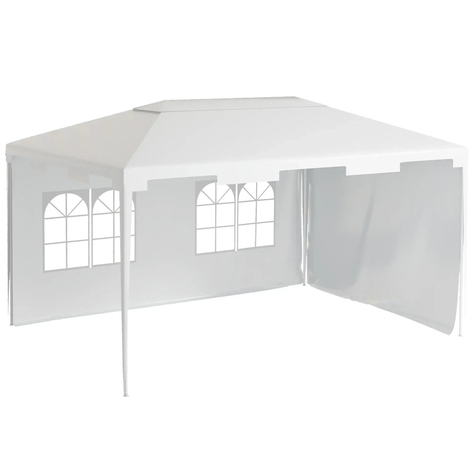 3m x 4m Outdoor Garden Gazebo Wedding Party Tent Canopy Marquee White Shelter - Home and Garden Furniture Shop - #rustic - furniture#