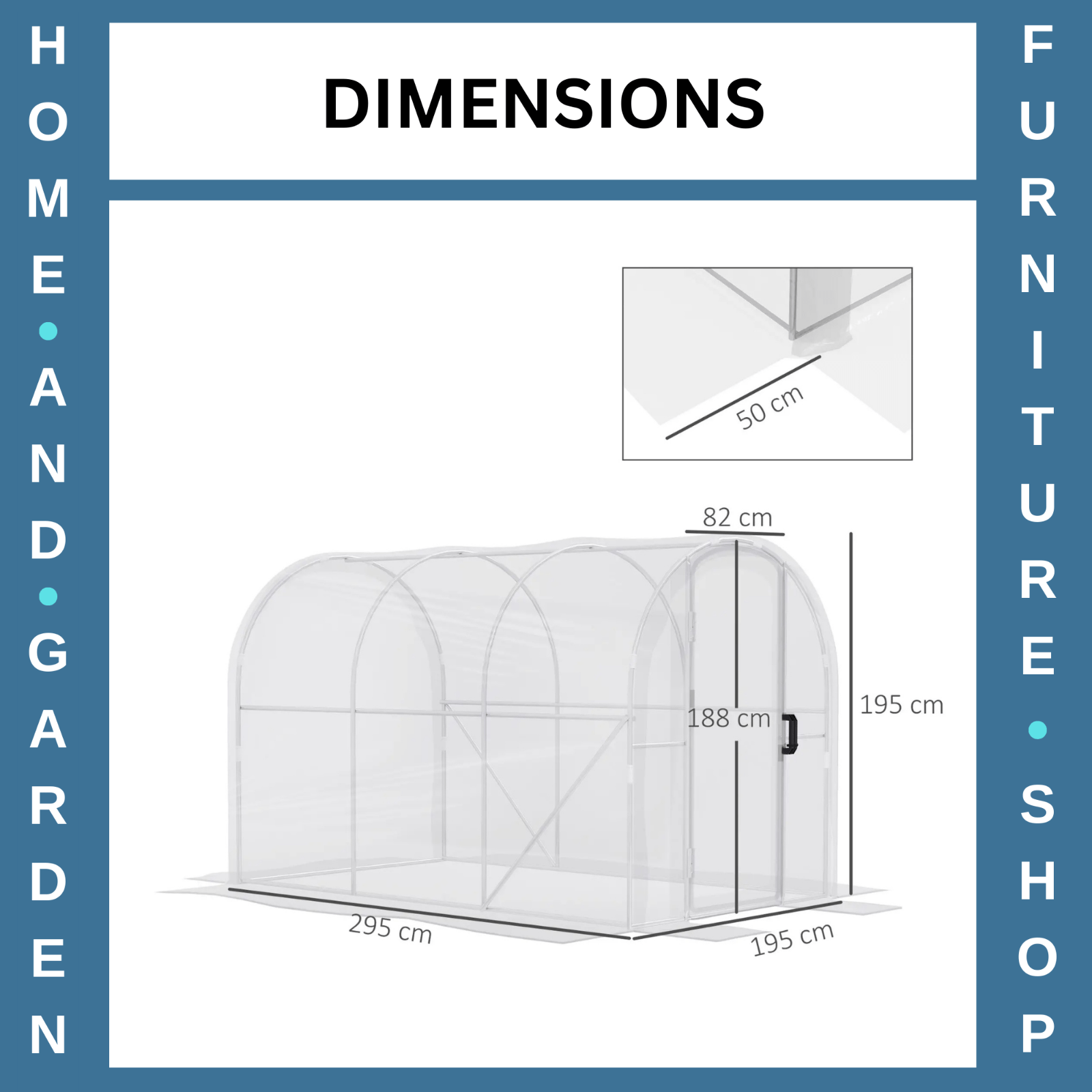 3x2x2m Walk In Polytunnel Greenhouse with PE Cover and Steel Frame Grow House - Home and Garden Furniture Shop - rustic - furniture