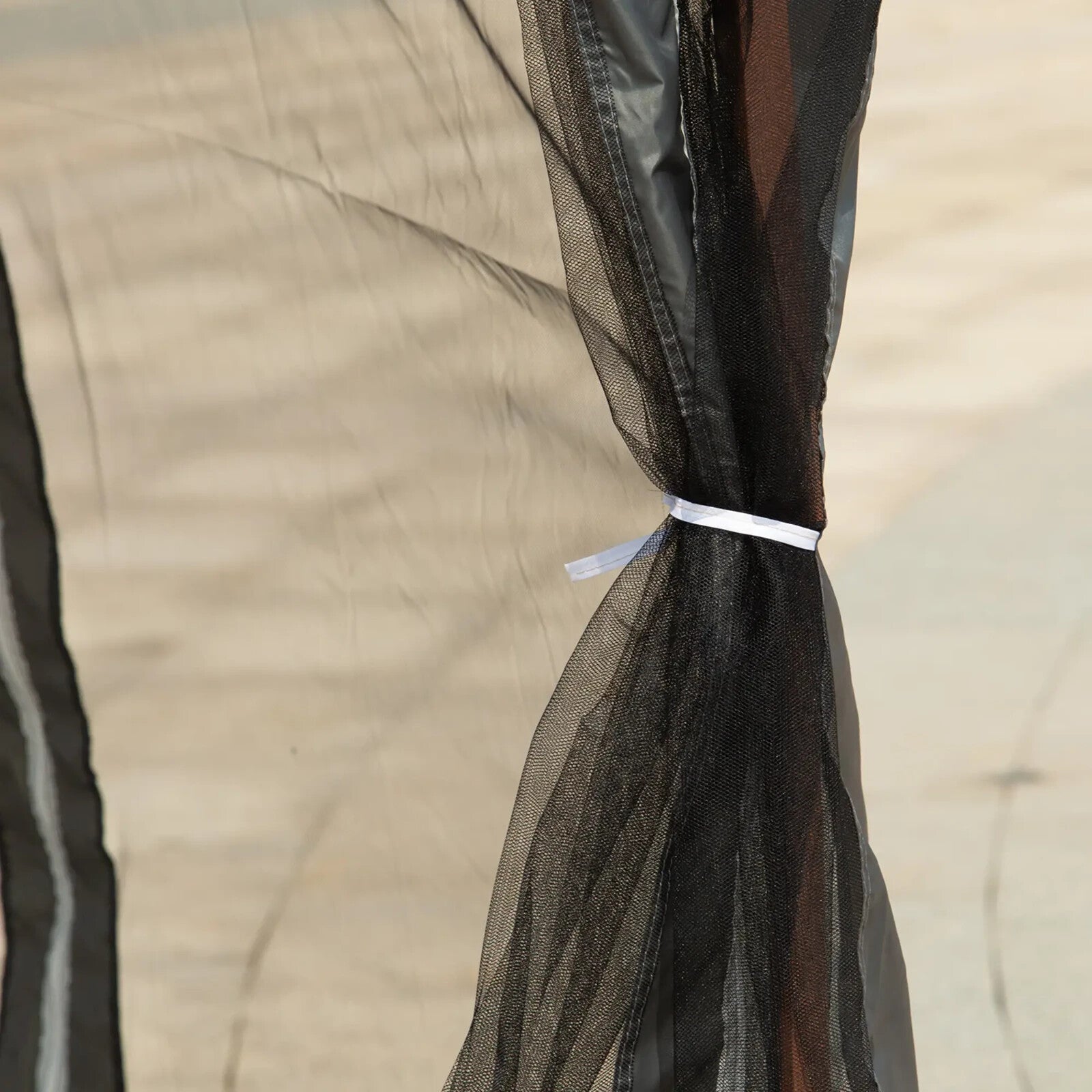 3x3 m Pop Up Gazebo w/ Netting Carry Bag Double Roof Garden Tent Outdoor Shelter - Home and Garden Furniture Shop - rustic - furniture