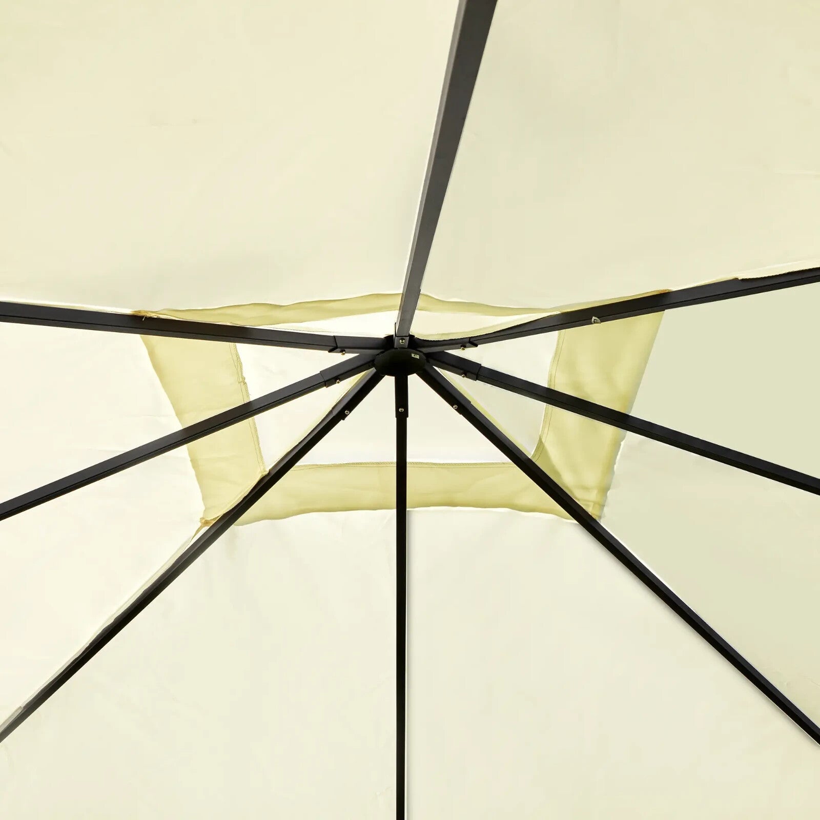 3x3m Garden Gazebo Party Tent Outdoor Pavilion with Canopy Awning Shelter White - Home and Garden Furniture Shop - rustic - furniture