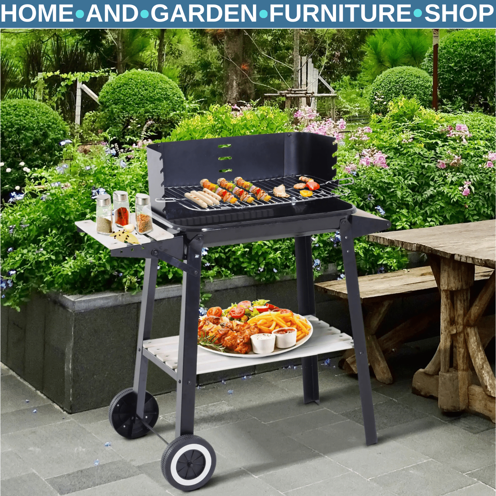 "3x3m Pop - Up Gazebo with Mesh Sidewalls - Outdoor Event Canopy Tent" - Home and Garden Furniture Shop - #rustic - furniture#