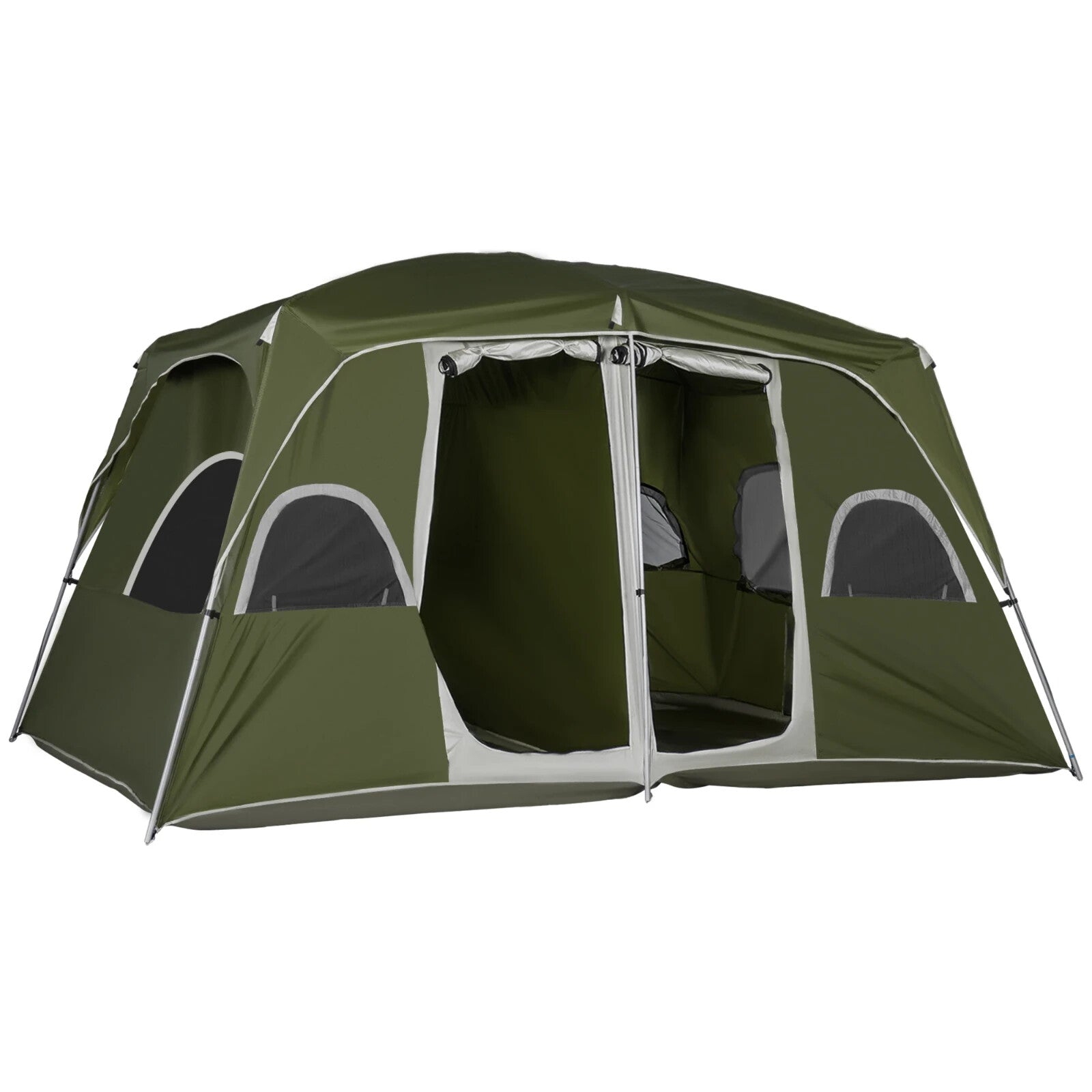 4 - 8 Person Family Camping Tent 2 Room Shelter w/ Mesh Windows for Hiking Outdoor - Home and Garden Furniture Shop - rustic - furniture