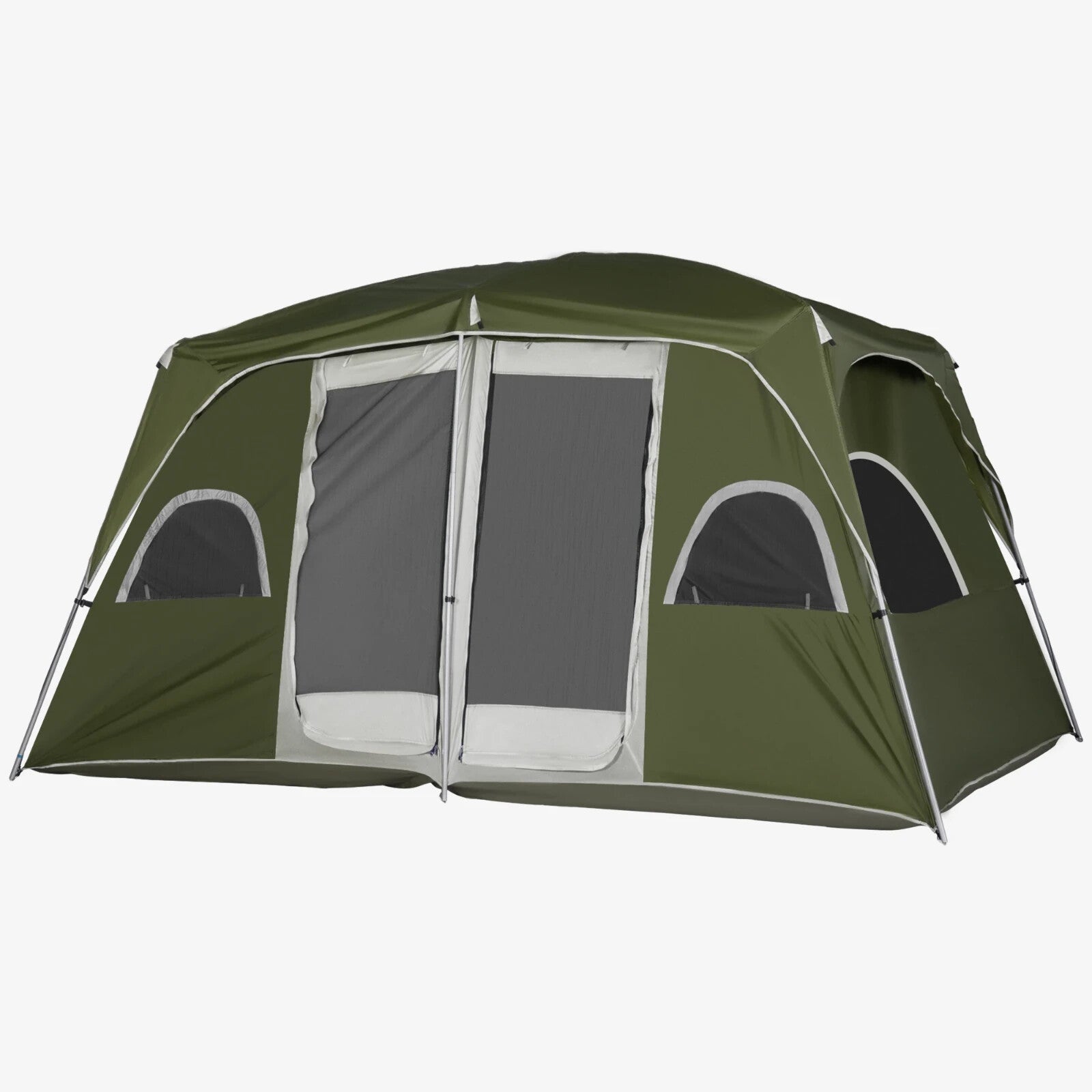 4 - 8 Person Family Camping Tent 2 Room Shelter w/ Mesh Windows for Hiking Outdoor - Home and Garden Furniture Shop - rustic - furniture