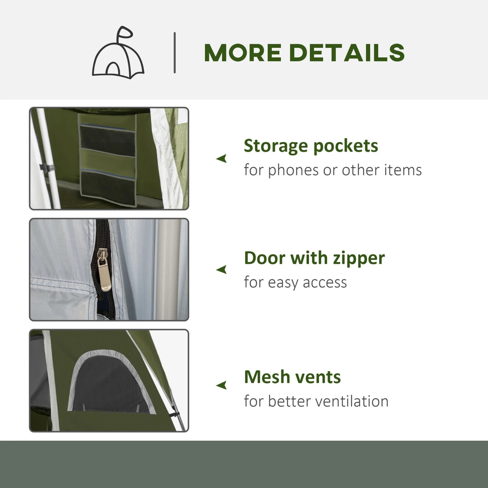 4 - 8 Person Family Camping Tent 2 Room Shelter w/ Mesh Windows for Hiking Outdoor - Home and Garden Furniture Shop - rustic - furniture