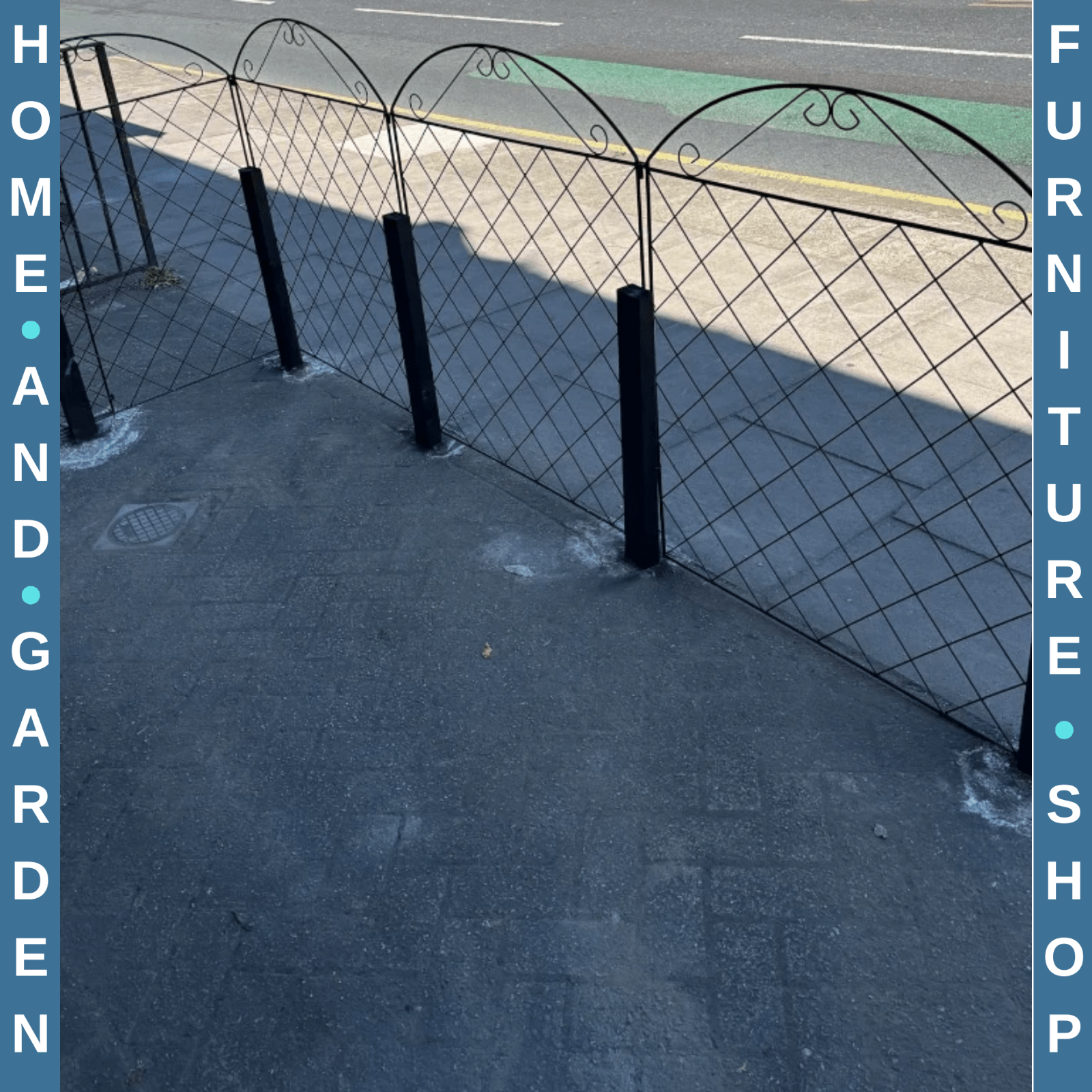 4 - Pcs Decorative Garden Fencing 43in x 11.5ft Rustproof Metal Wire Picket Fence - Home and Garden Furniture Shop - rustic - furniture