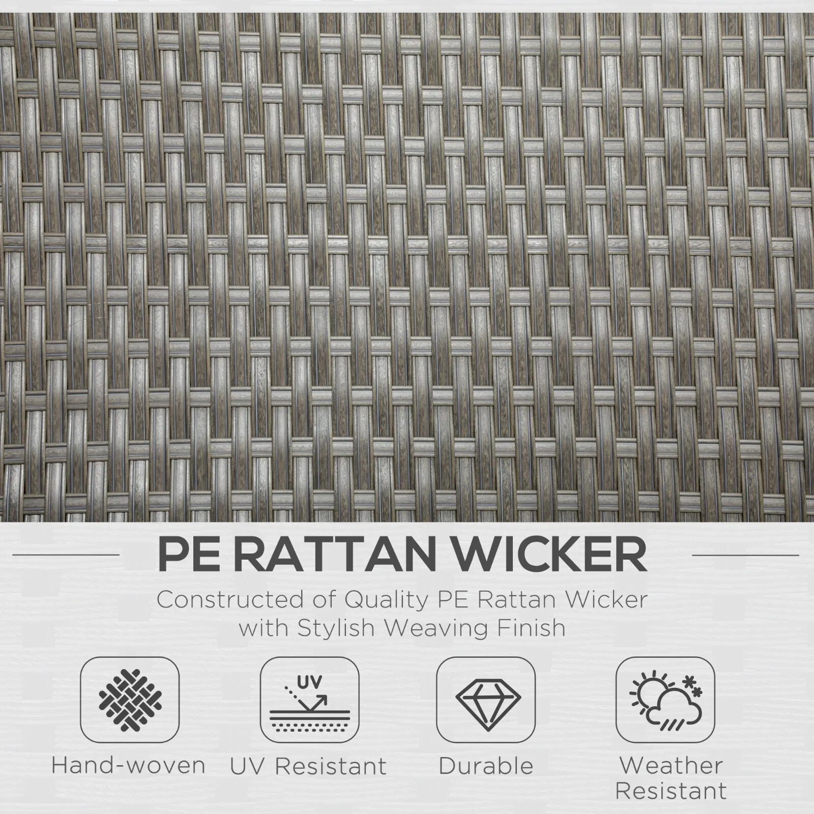 4 Piece Rattan Garden Furniture Set with Sofa Reclining Armchair & Coffee Table - Home and Garden Furniture Shop - rustic - furniture