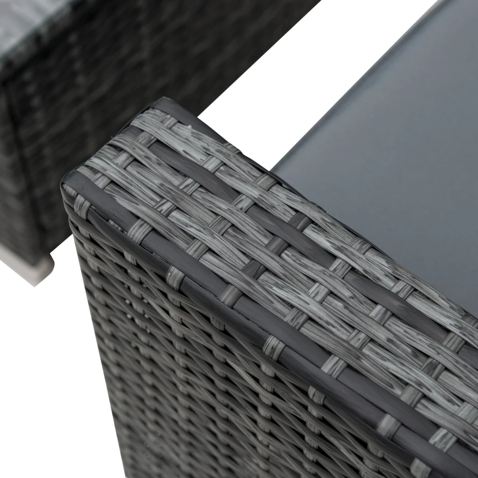 4 Piece Rattan Sofa Set with Chairs and Table Patio Wicker Garden Furniture Set - Home and Garden Furniture Shop - rustic - furniture