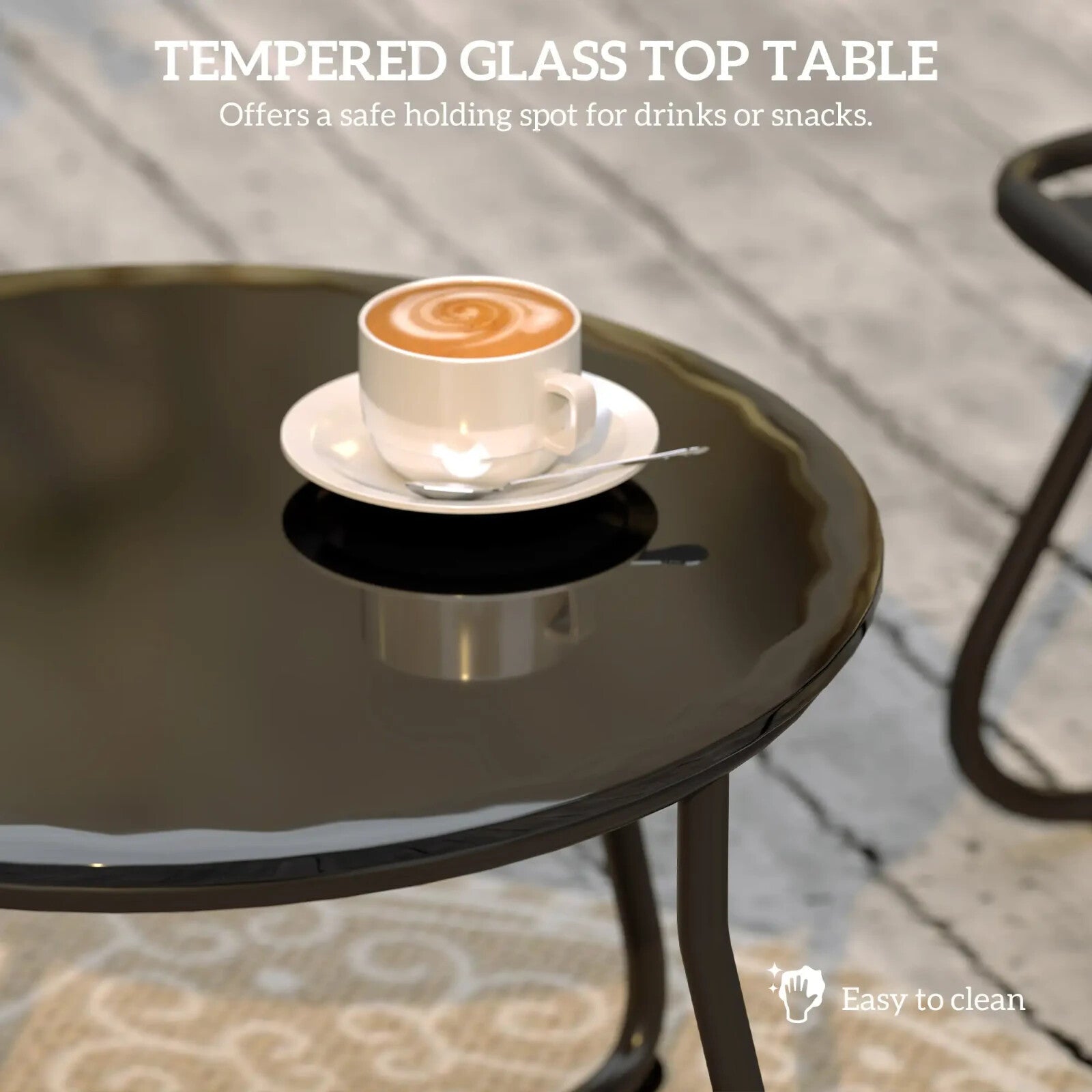 4 Seater Garden Furniture Set with Sofa Chairs and Coffee Table Outdoor Seating - Home and Garden Furniture Shop - rustic - furniture