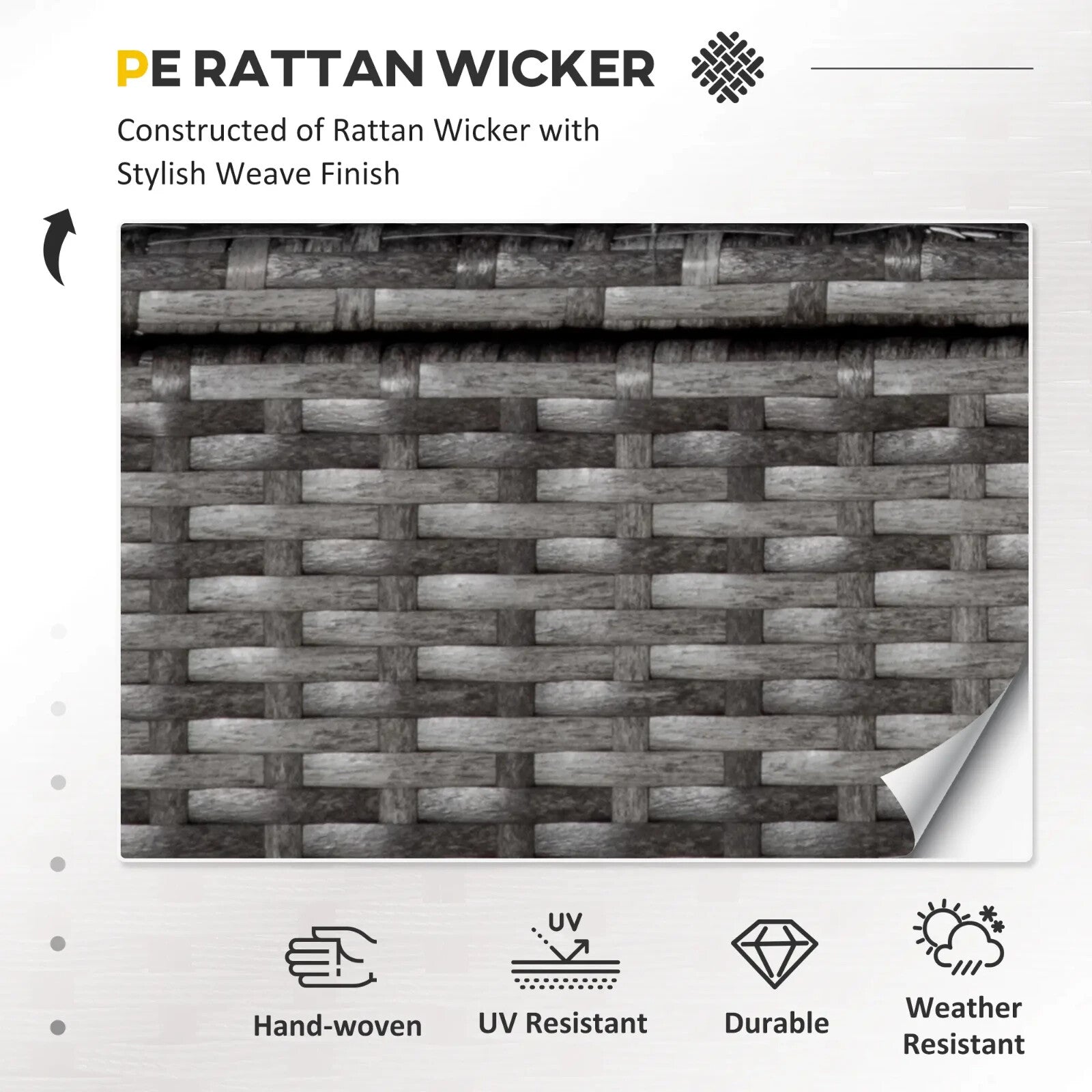 4 Seater Rattan Garden Furniture Set with Table and Chairs for Patio or Outdoor - Home and Garden Furniture Shop - rustic - furniture