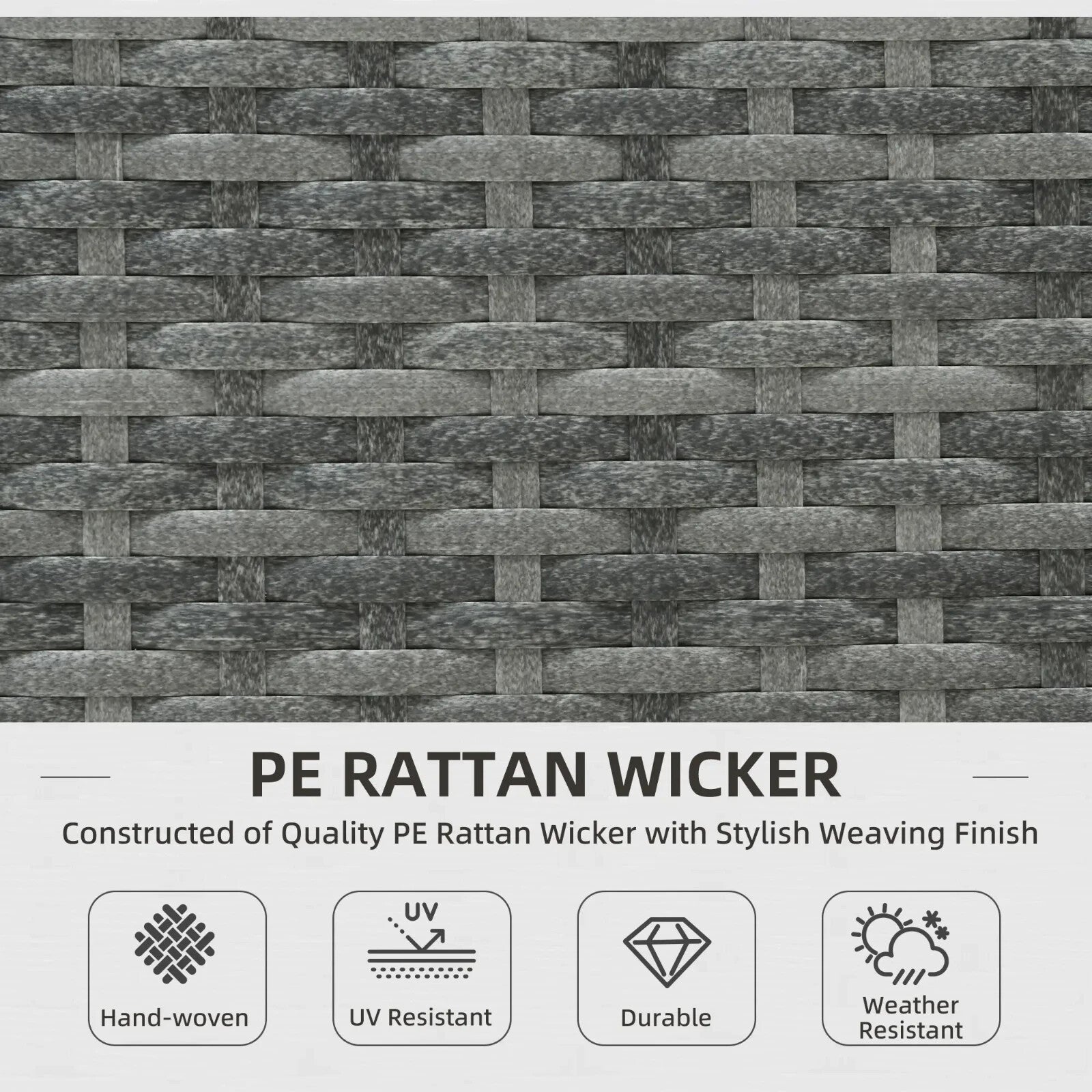 4 Setter Rattan Garden Furniture 3 Piece Seater Corner Sofa w/ Table and Cushion - Home and Garden Furniture Shop - rustic - furniture