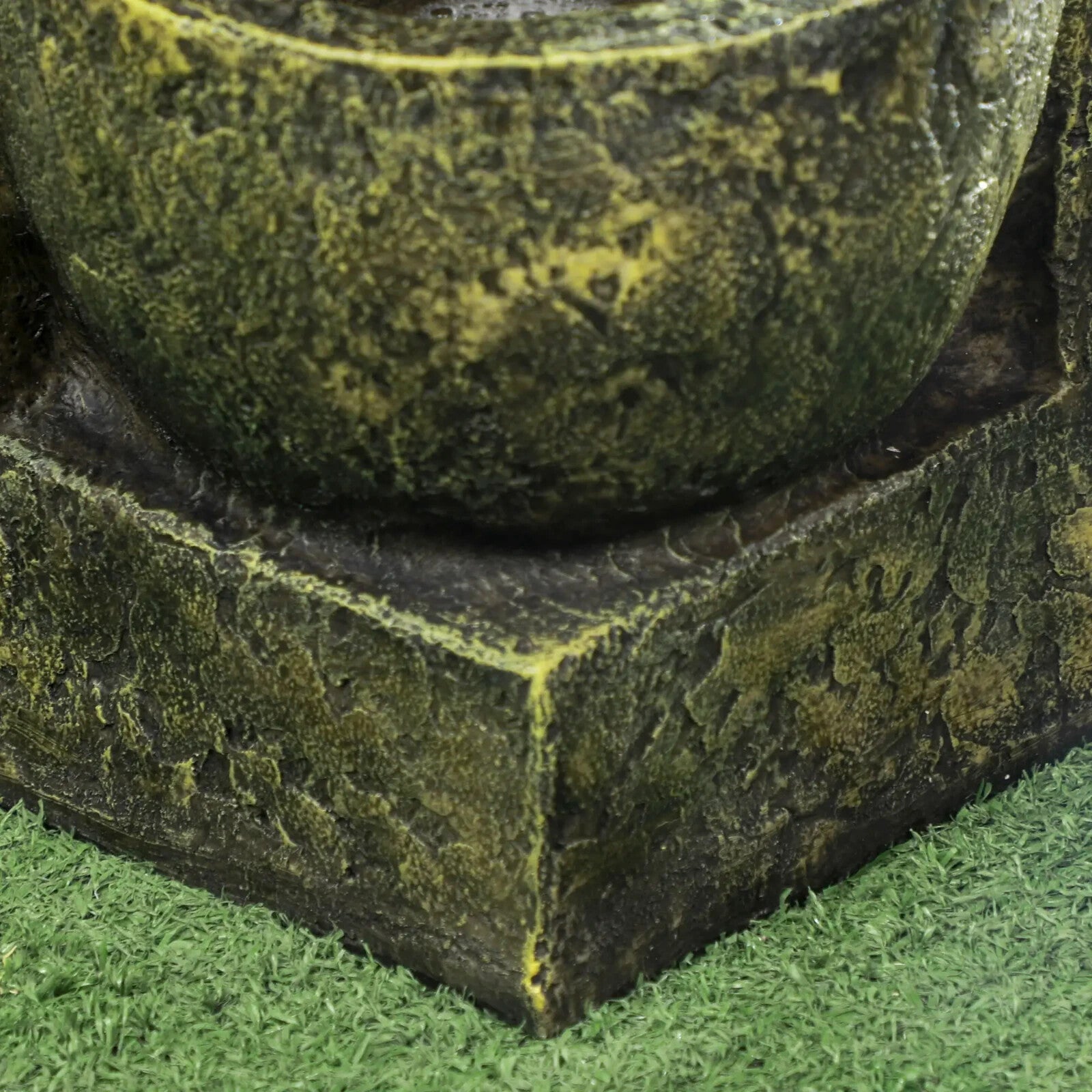 4 Tier Garden Water Feature Fountain with Stone Effect Bowls and Adjustable Flow - Home and Garden Furniture Shop - rustic - furniture