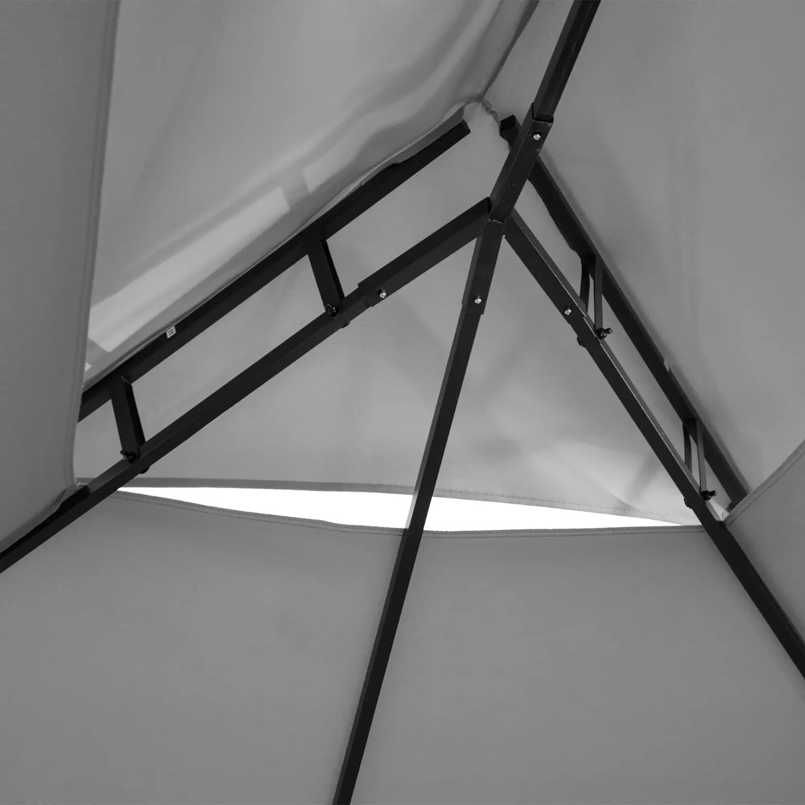 4 x 3m Metal Garden Gazebo with Curtain and Sidewalls Patio Party Canopy Shelter - Home and Garden Furniture Shop - rustic - furniture