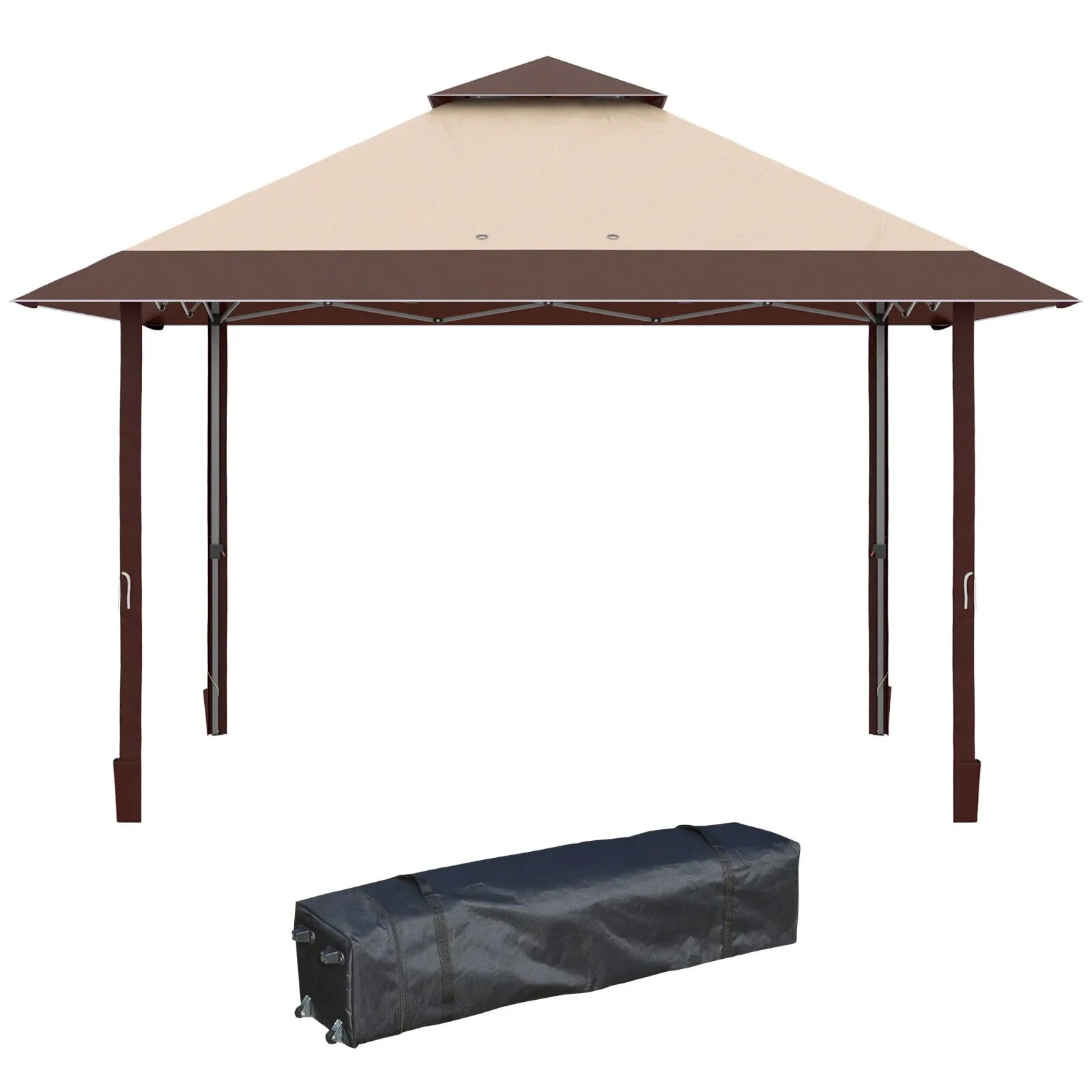 4 x 4m Pop - Up Gazebo Canopy Marquee Tent Adjustable Legs Outdoor Wedding Shelter - Home and Garden Furniture Shop - rustic - furniture