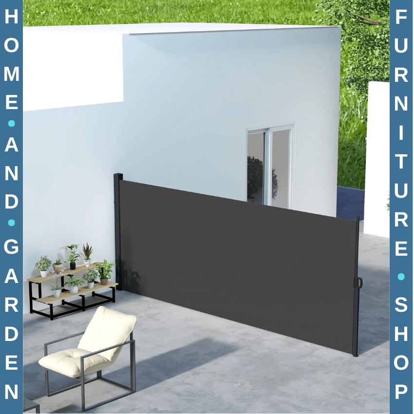 400 x 180cm Retractable Side Awning Privacy Screen Garden Terrace Windbreak - Home and Garden Furniture Shop - rustic - furniture