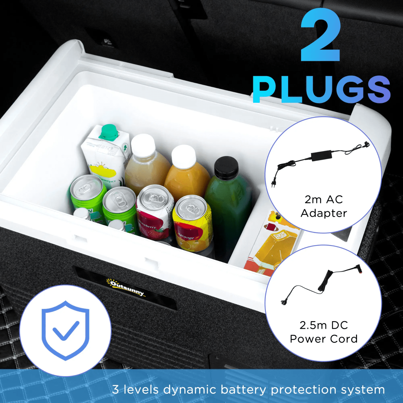 40L Car Refrigerator Portable Compressor Car Fridge Freezer Electric Cooler Box - Home and Garden Furniture Shop - rustic - furniture