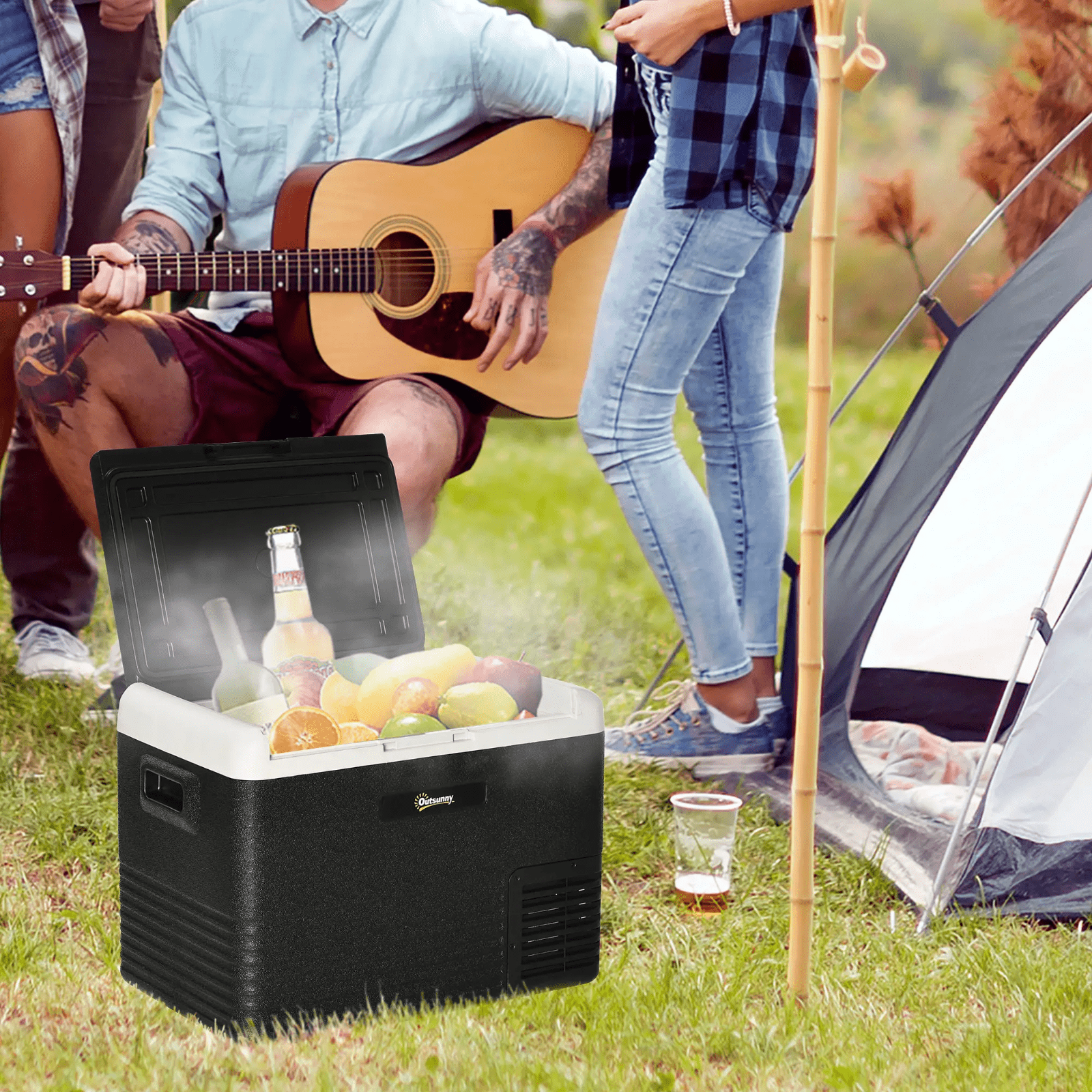 40L Car Refrigerator Portable Compressor Car Fridge Freezer Electric Cooler Box - Home and Garden Furniture Shop - rustic - furniture