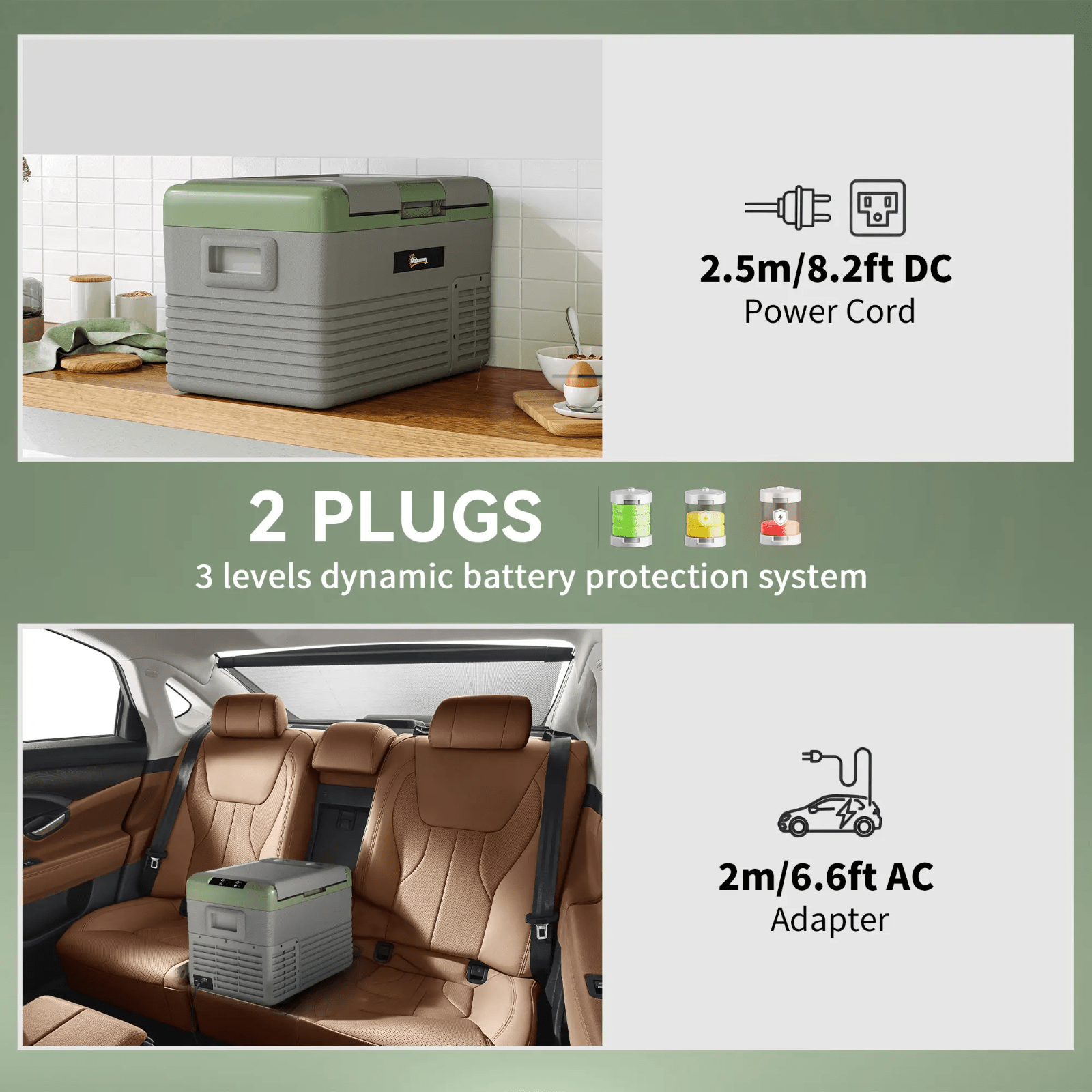 40L Car Refrigerator Portable Compressor Fridge Freezer Electric Cooler Box HGFS - Home and Garden Furniture Shop - rustic - furniture