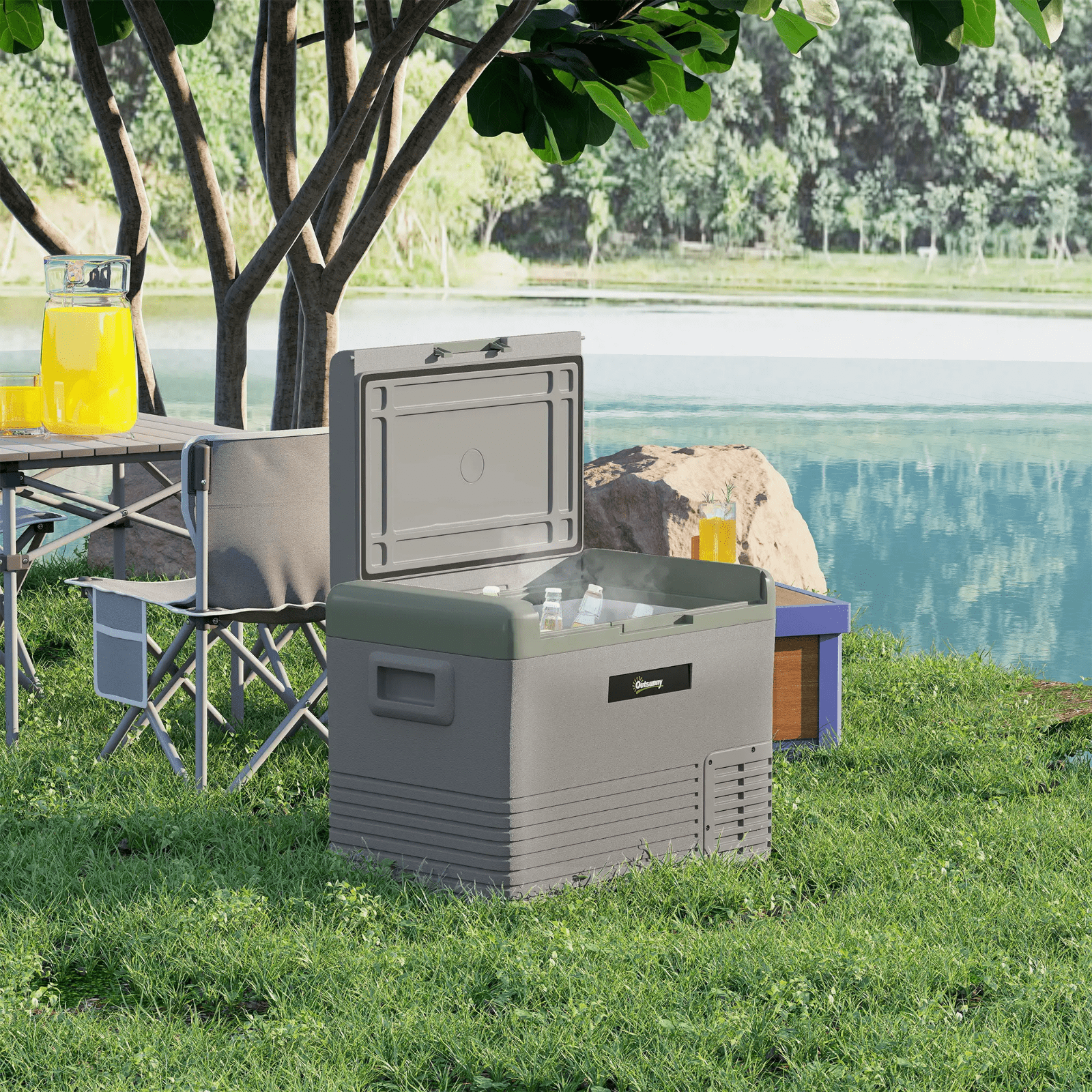 40L Car Refrigerator Portable Compressor Fridge Freezer Electric Cooler Box HGFS - Home and Garden Furniture Shop - rustic - furniture