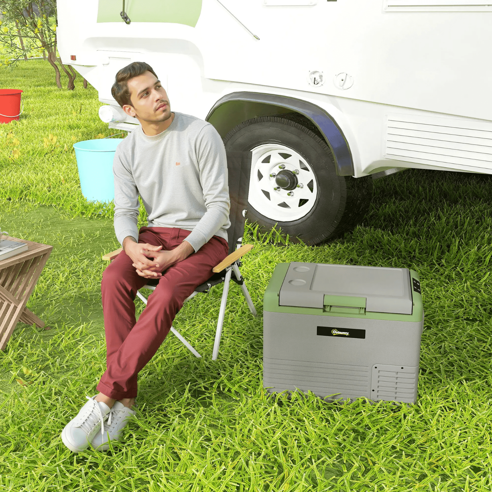 40L Car Refrigerator Portable Compressor Fridge Freezer Electric Cooler Box HGFS - Home and Garden Furniture Shop - rustic - furniture