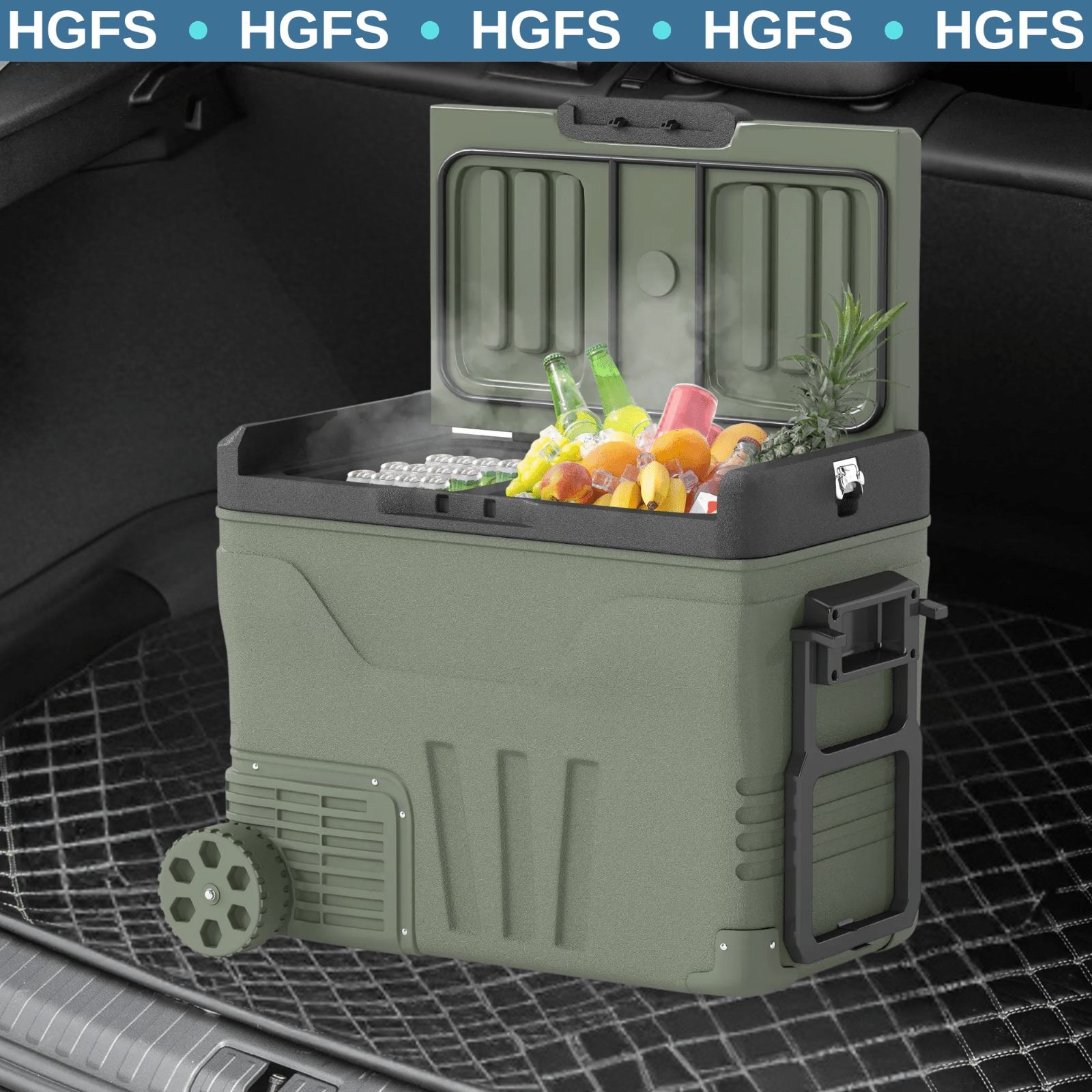 45L Car Refrigerator Portable Car Fridge Freezer Compressor Electric Cooler Box - Home and Garden Furniture Shop - rustic - furniture