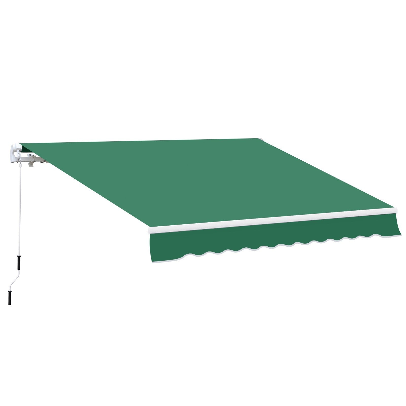 4m x 3m Manual Garden Awning Retractable Canopy Outdoor Patio Sun Shade Cover - Home and Garden Furniture Shop - rustic - furniture