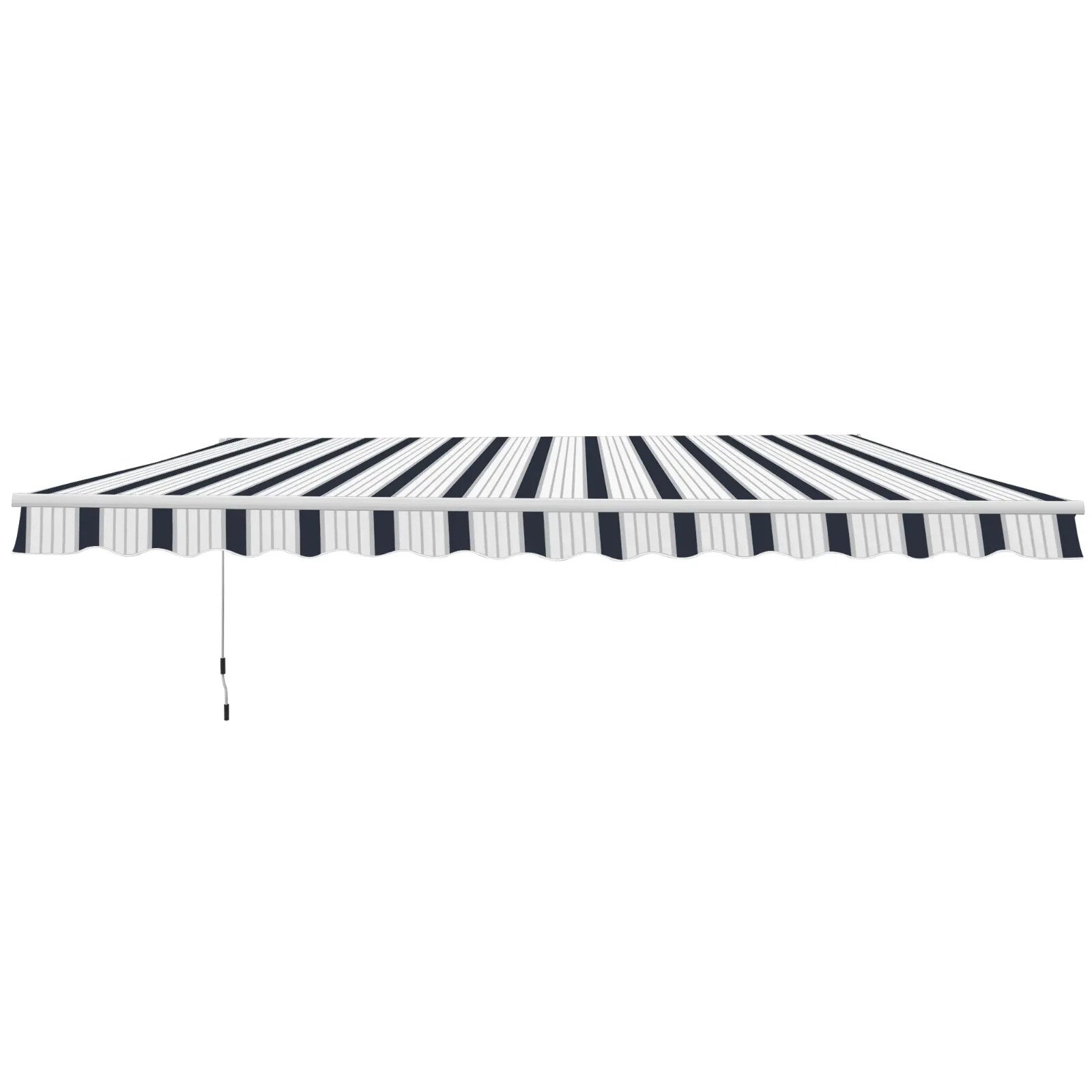4m x 3m Manual Garden Awning Retractable Patio Canopy Outdoor Sun Shade Cover - Home and Garden Furniture Shop - rustic - furniture