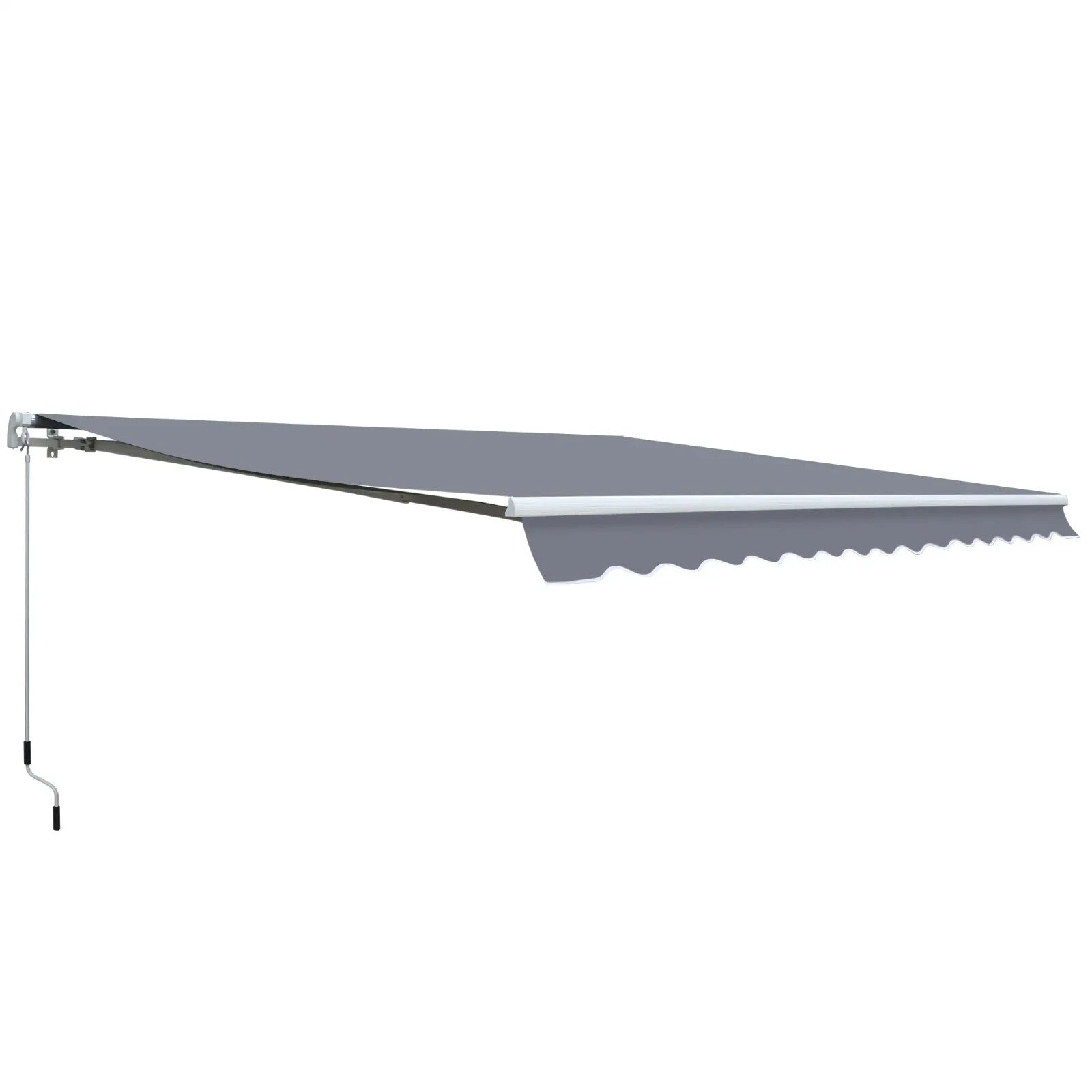 4m x 3m Manual Retractable Awning Wall Mounted Patio Canopy Outdoor Shelter - Home and Garden Furniture Shop - rustic - furniture