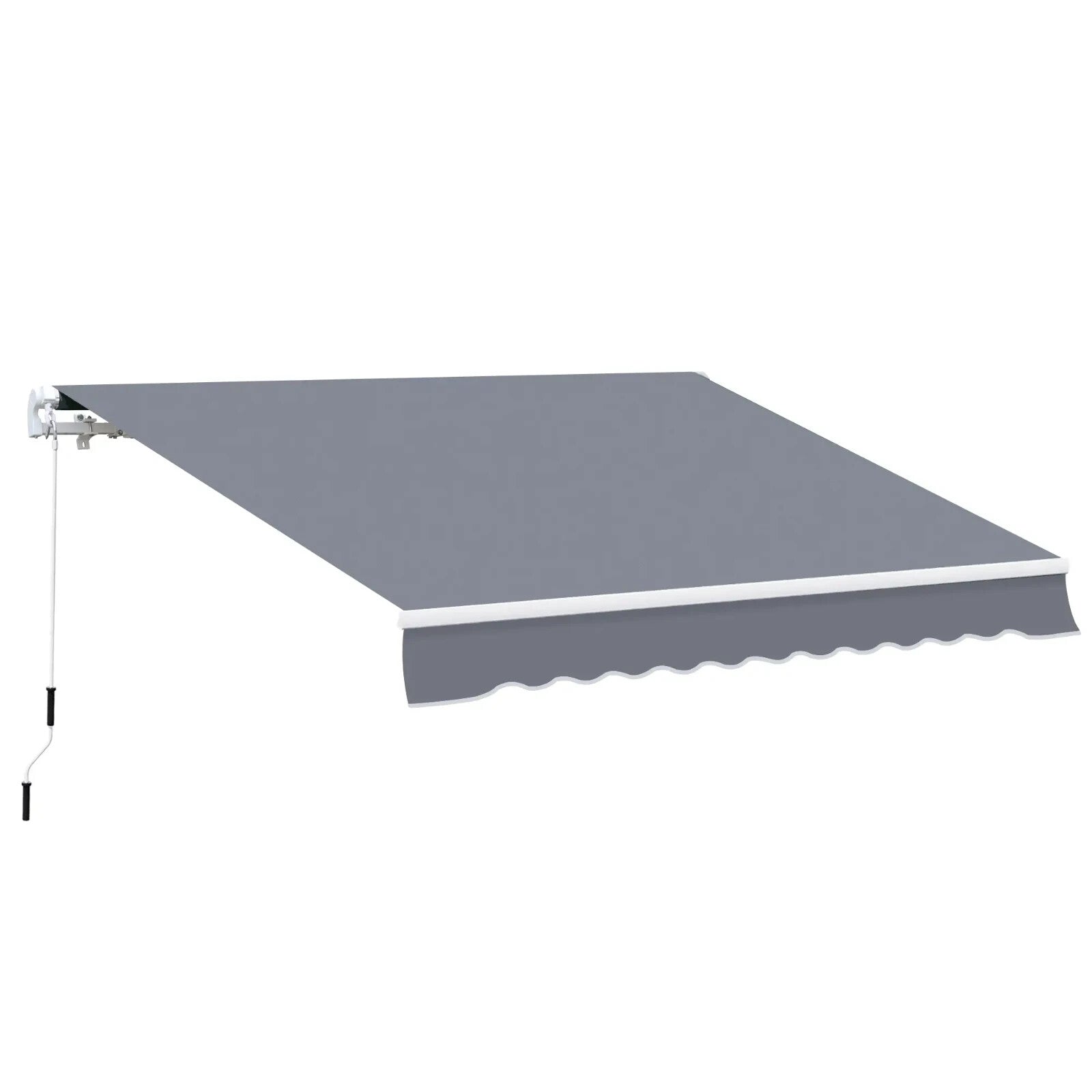 4m x 3m Manual Retractable Awning Wall Mounted Patio Canopy Outdoor Shelter - Home and Garden Furniture Shop - rustic - furniture