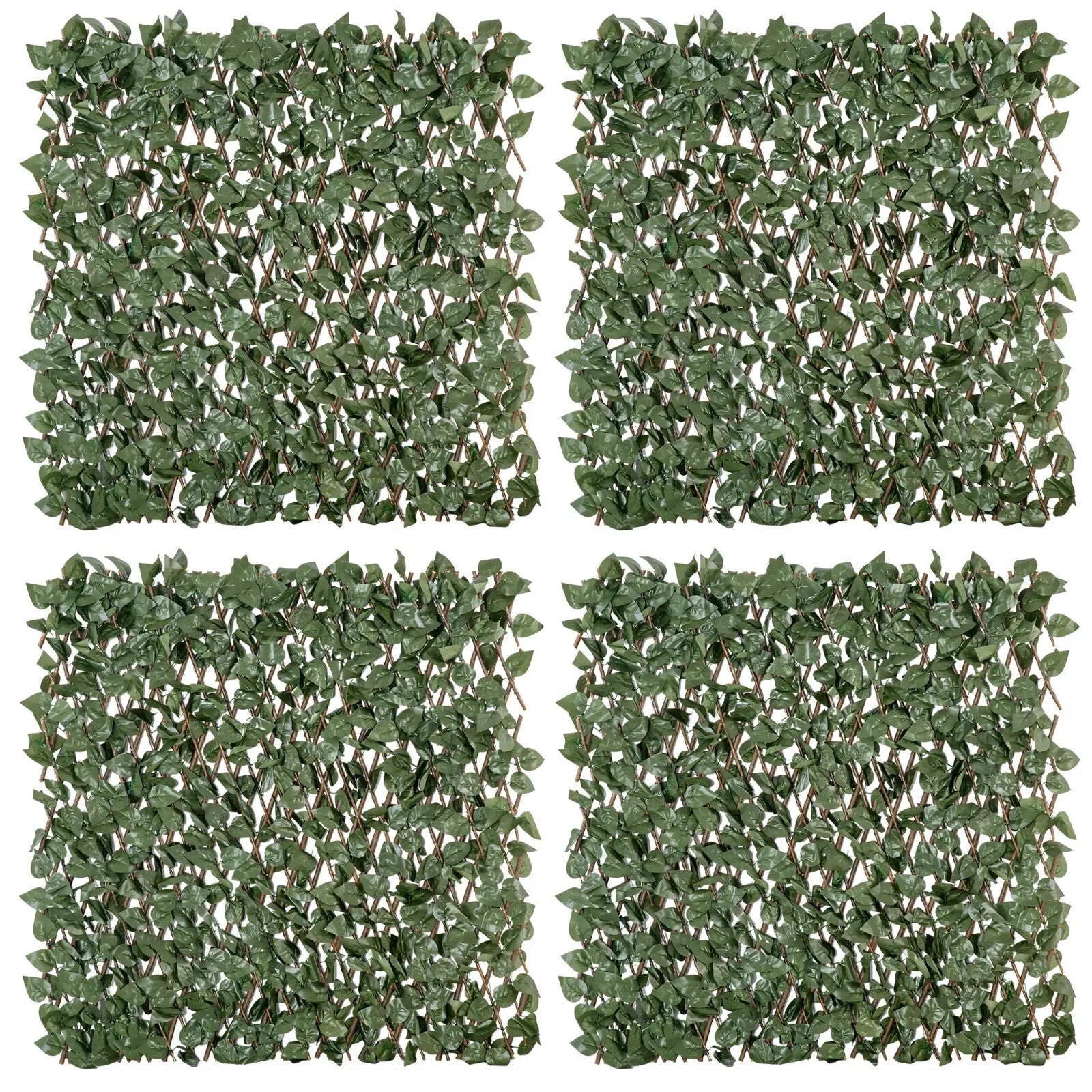4pcs Expanding Artificial Trellis Fence 2m x 1m Garden Decorative Privacy Screen - Home and Garden Furniture Shop - rustic - furniture