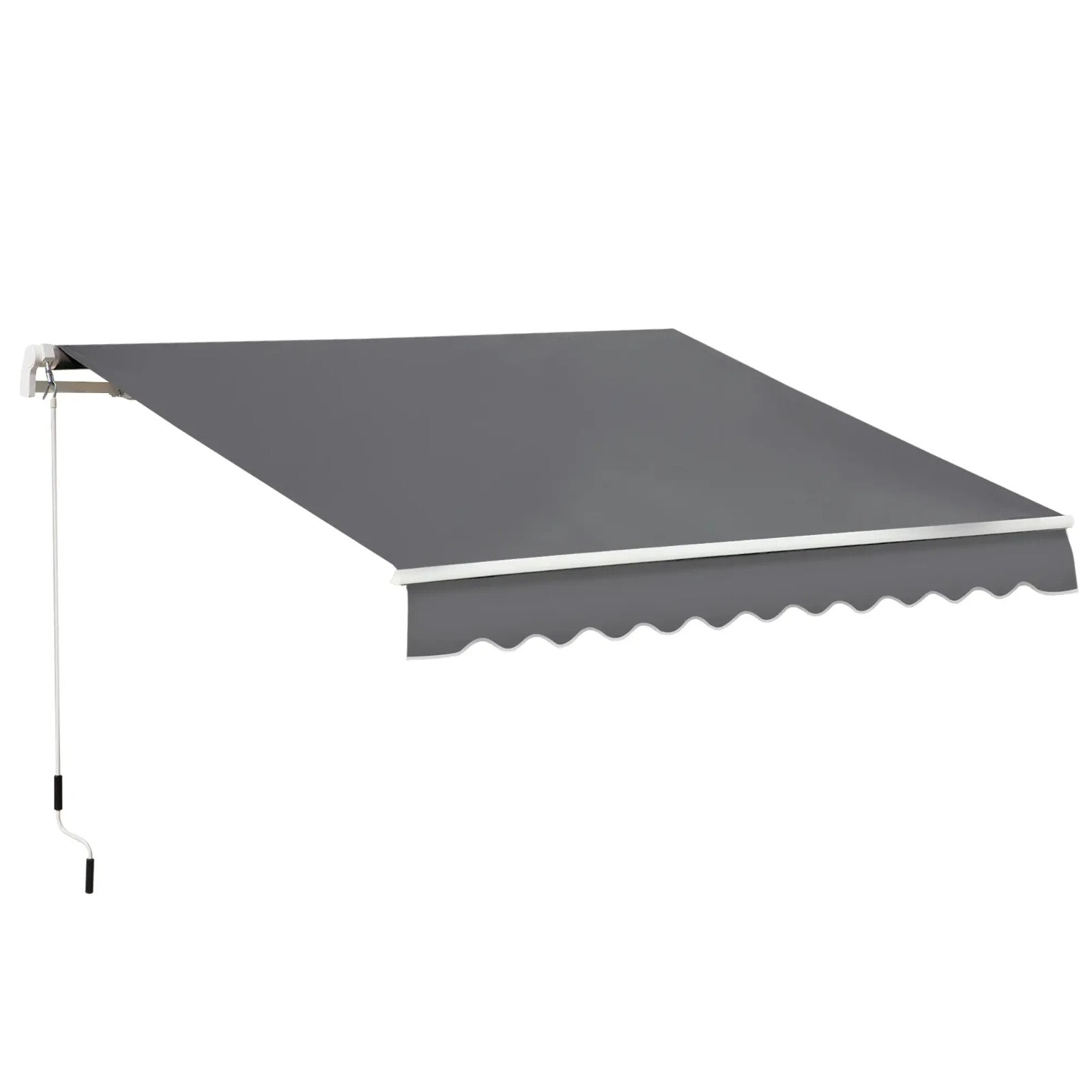 4x2.5m Manual Retractable Awning with Handle for Window Door Sun & Weather Shade - Home and Garden Furniture Shop - rustic - furniture