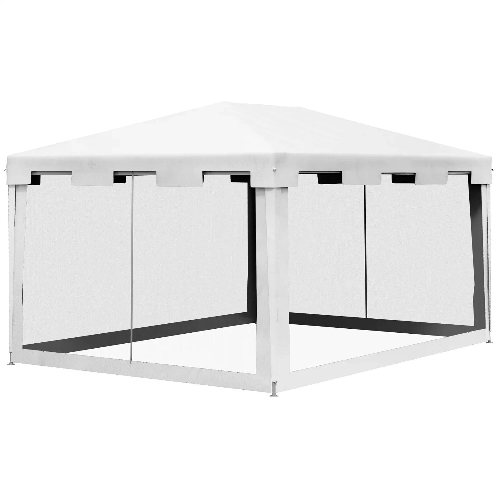 4x3m Waterproof Party Tent Gazebo w/ Panels Outdoor Wedding Event Canopy Shelter - Home and Garden Furniture Shop - rustic - furniture