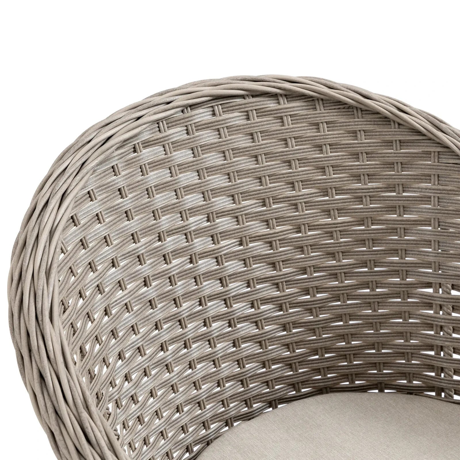 5 Pcs Rattan 4 Chairs Dining Set Garden Furniture Round Table with Umbrella Hole - Home and Garden Furniture Shop - rustic - furniture