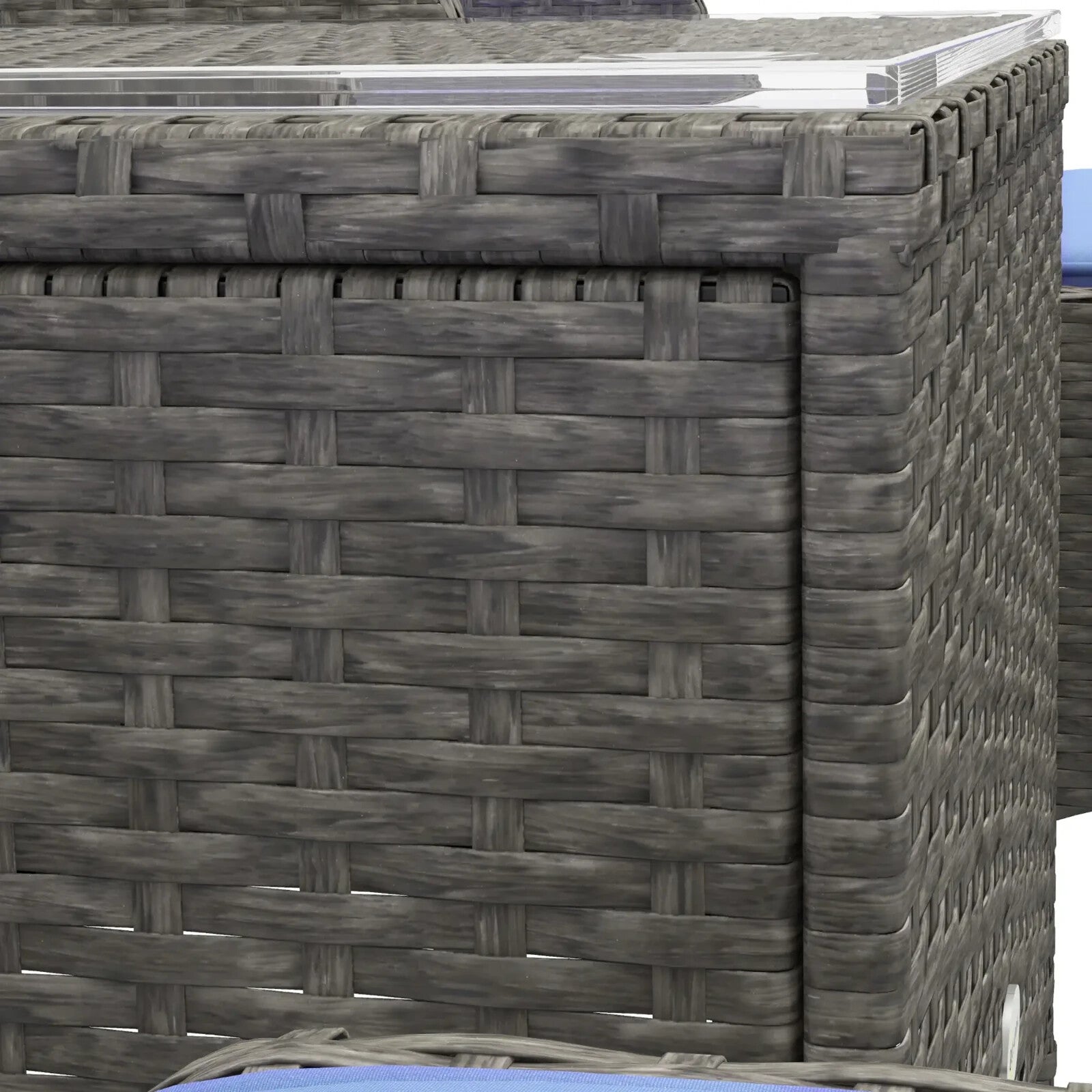 5 Piece Rattan Garden Furniture Set Outdoor Sofa with Chairs Stools and Table - Home and Garden Furniture Shop - rustic - furniture