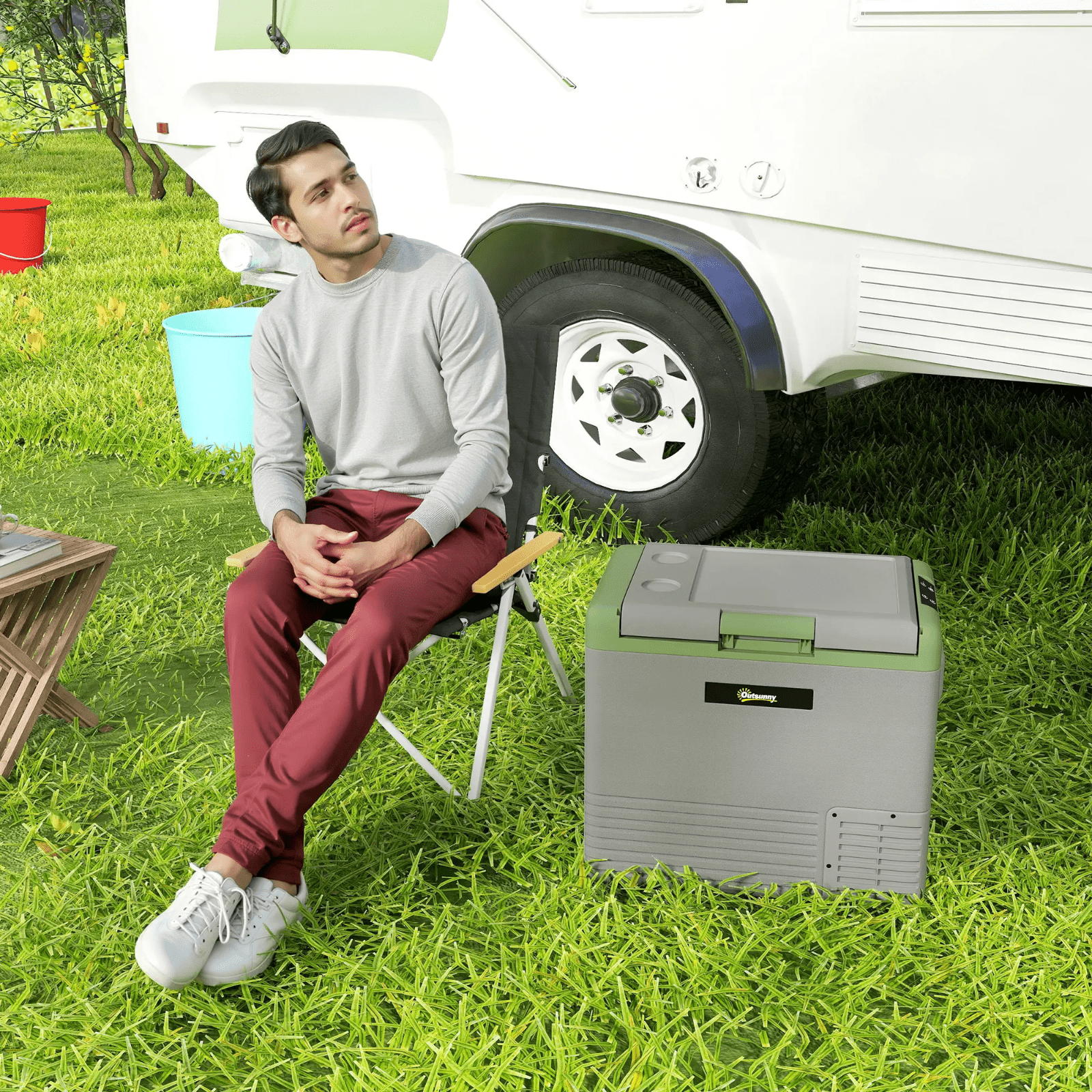 50L Car Refrigerator Portable Compressor Car Fridge Freezer Electric Cooler Box - Home and Garden Furniture Shop - rustic - furniture