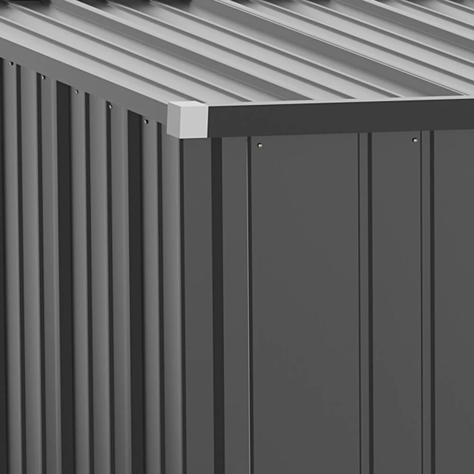 5.3 x 3.1ft Metal Storage Shed Outdoor Garden Tool Shed w/ Single Door for Patio - Home and Garden Furniture Shop - rustic - furniture