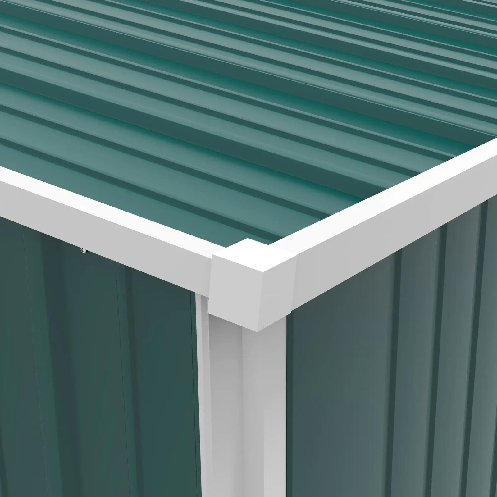 5.3ft x 3.1ft Outdoor Metal Storage Shed Garden Tool Shed with Single Door Patio - Home and Garden Furniture Shop - rustic - furniture