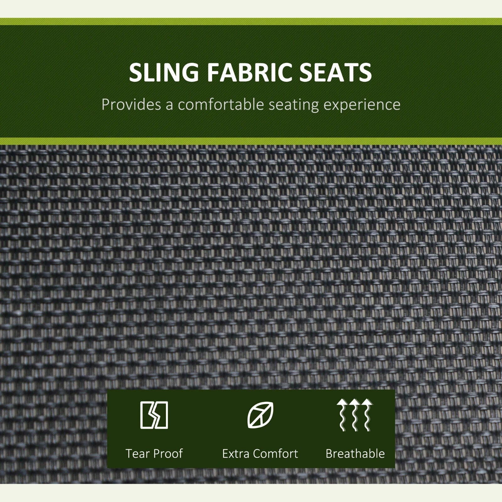 3 Seater Steel Garden Swing Chair with Adjustable Canopy and Anti-Slip Feet