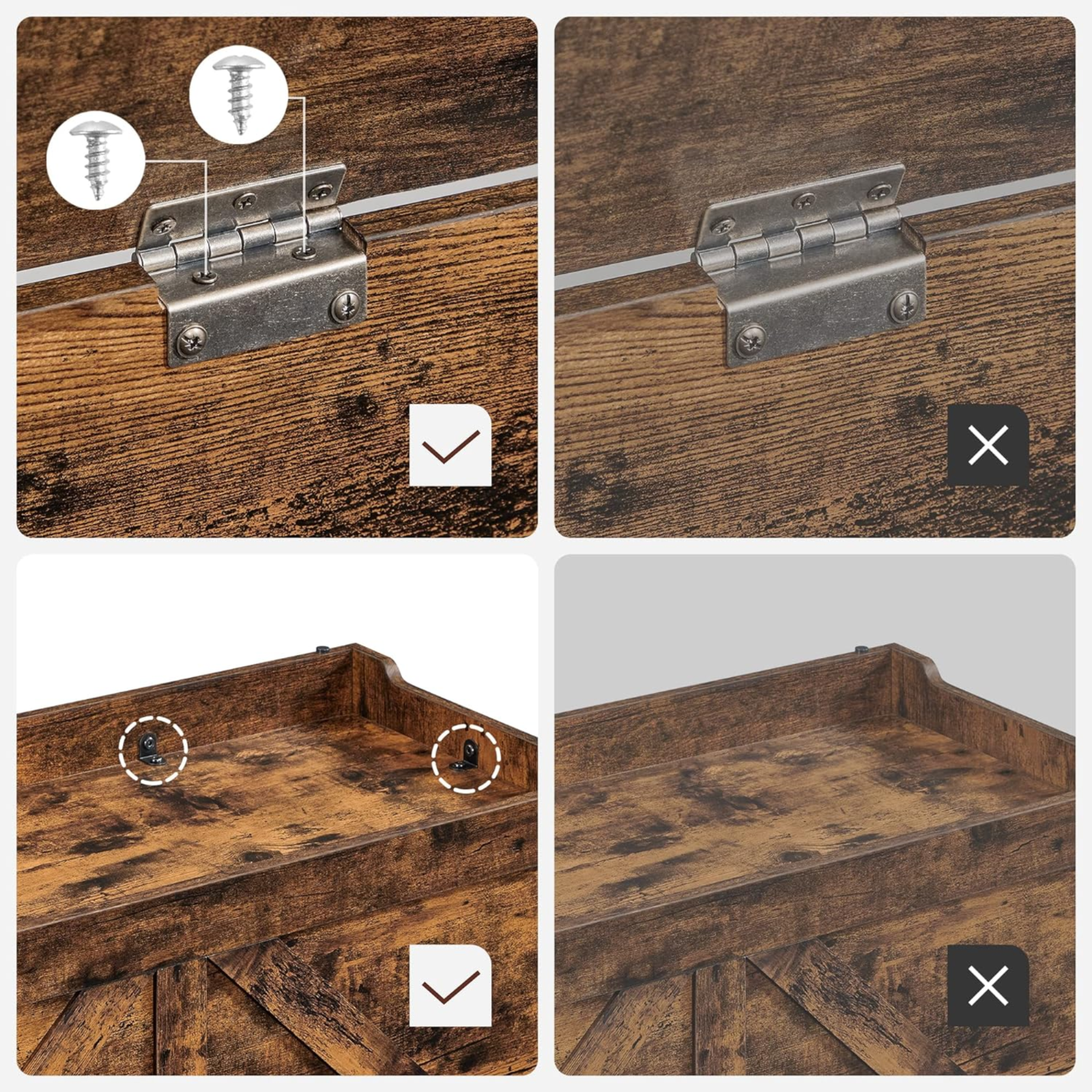 Large Rustic Storage Chest Shoe Bench Toys Trunk Box Organiser Industrial Trunk