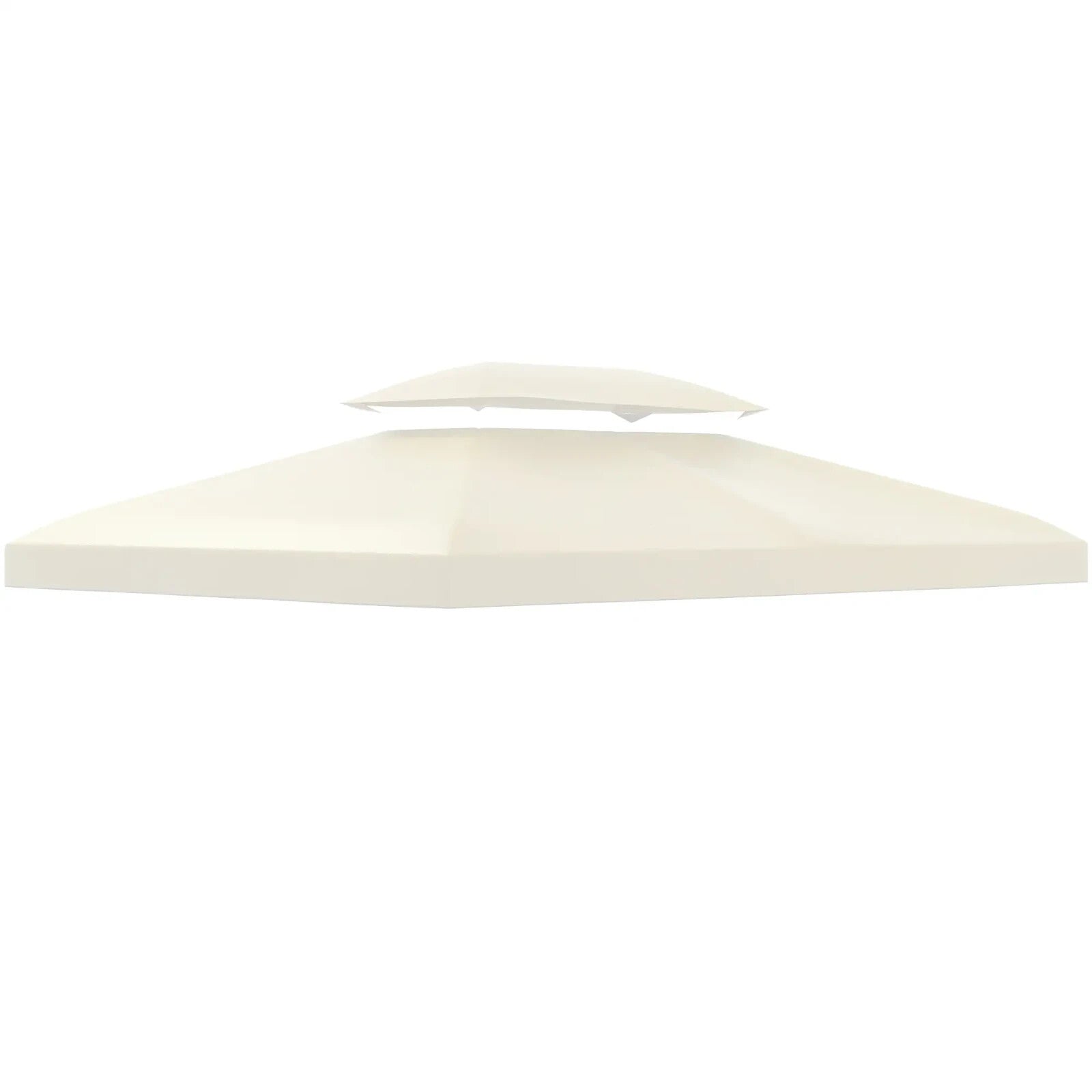 Gazebo 2-Tier Replacement Roof Canopy Sun Shelter Awning UV Resistant Cream