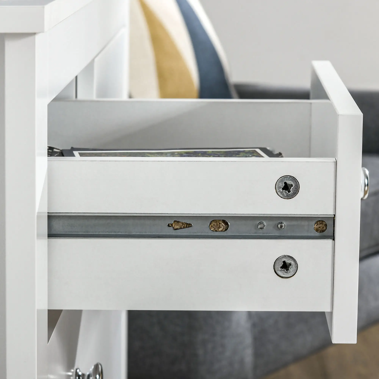 Modern Chest Of Drawers for Bedroom 5 Drawer Dresser Storage Unit White Cabinet