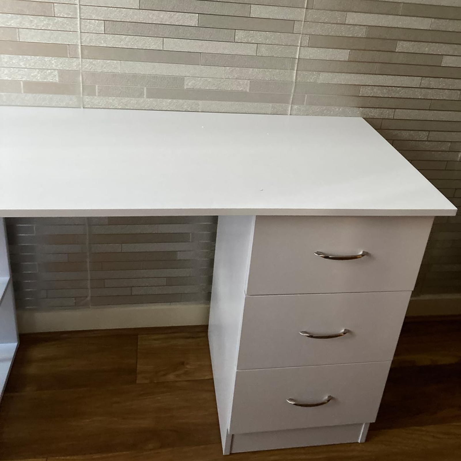 Computer Desk with Drawers Shelves PC Desk Organiser Workstation Writing Table