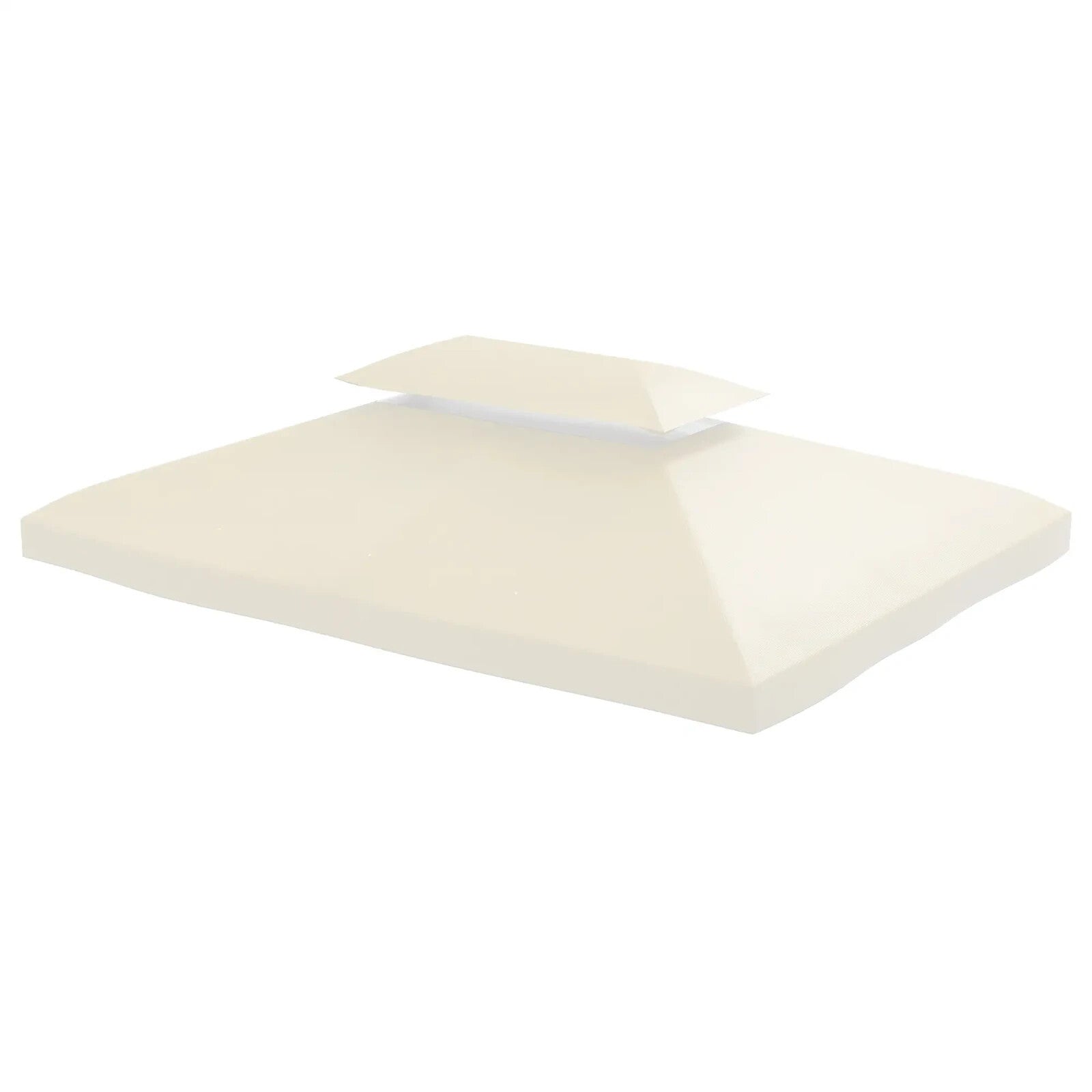 Gazebo 2-Tier Replacement Roof Canopy Sun Shelter Awning UV Resistant Cream