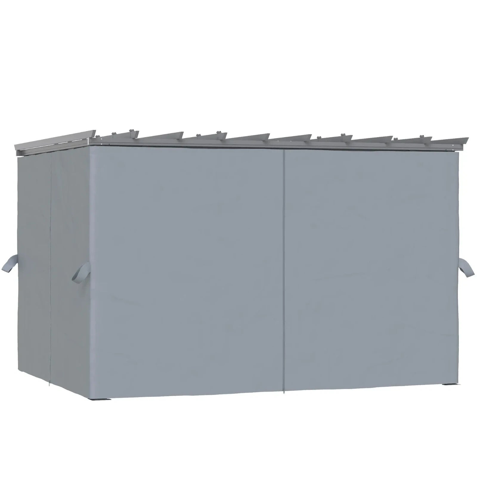 3.6 x 3 m Retractable Garden Pergola Gazebo with Canopy & Curtains for Sun Shade