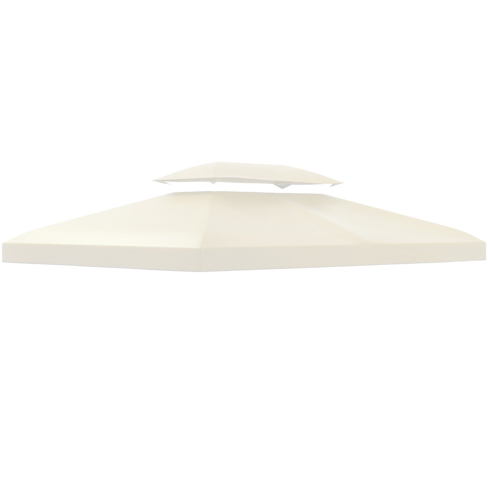 Gazebo 2-Tier Replacement Roof Canopy Sun Shelter Awning UV Resistant Cream
