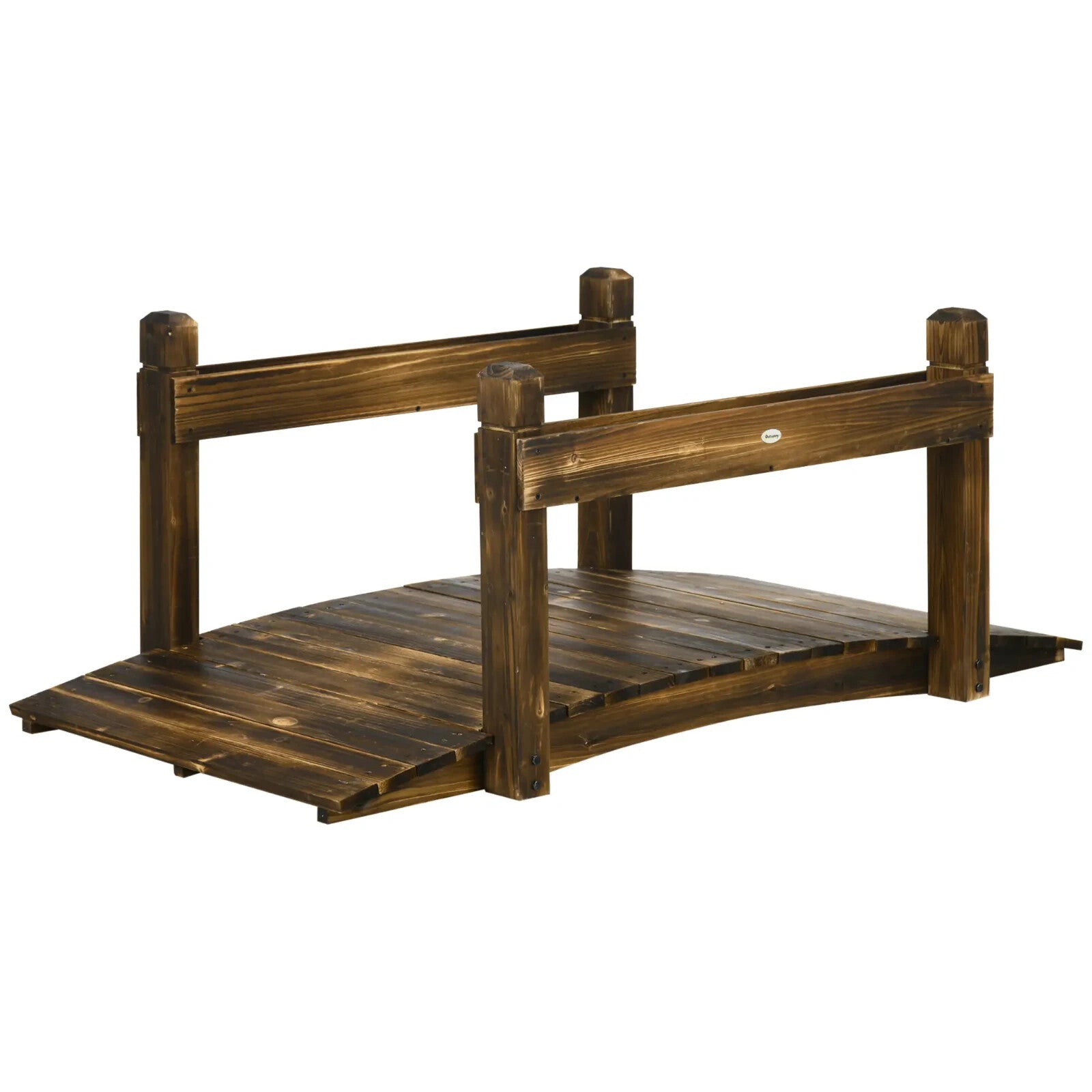 5ft Garden Bridge with Planters Safety Railings Arc Footbridge Pond or Garden - Home and Garden Furniture Shop - rustic - furniture