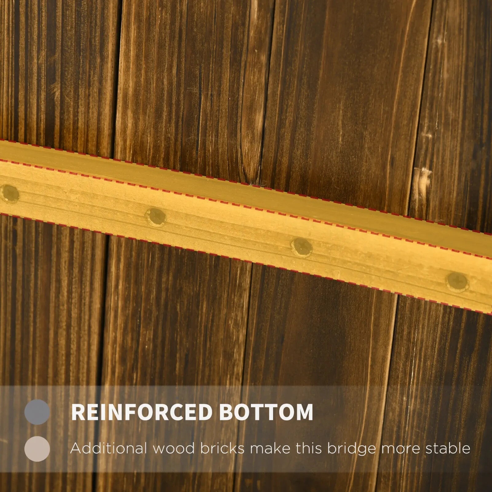 5ft Garden Bridge with Planters Safety Railings Arc Footbridge Pond or Garden - Home and Garden Furniture Shop - rustic - furniture