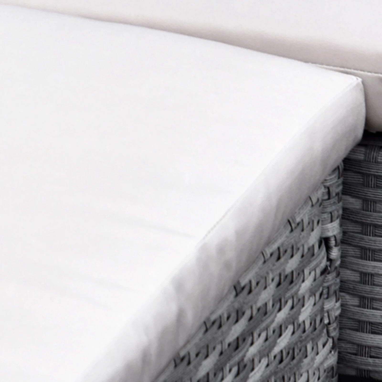 5Pcs Rattan Dining Set Corner Sofa Garden Furniture Set Coffee Table Footstool - Home and Garden Furniture Shop - rustic - furniture